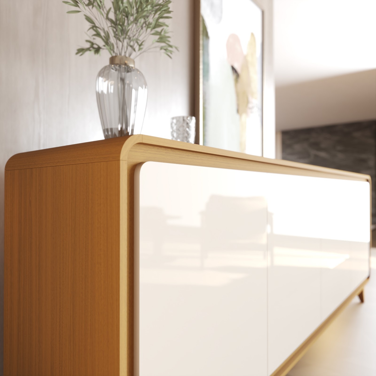 Galeria Buffet Liv 2.18 - Cedro + Off White