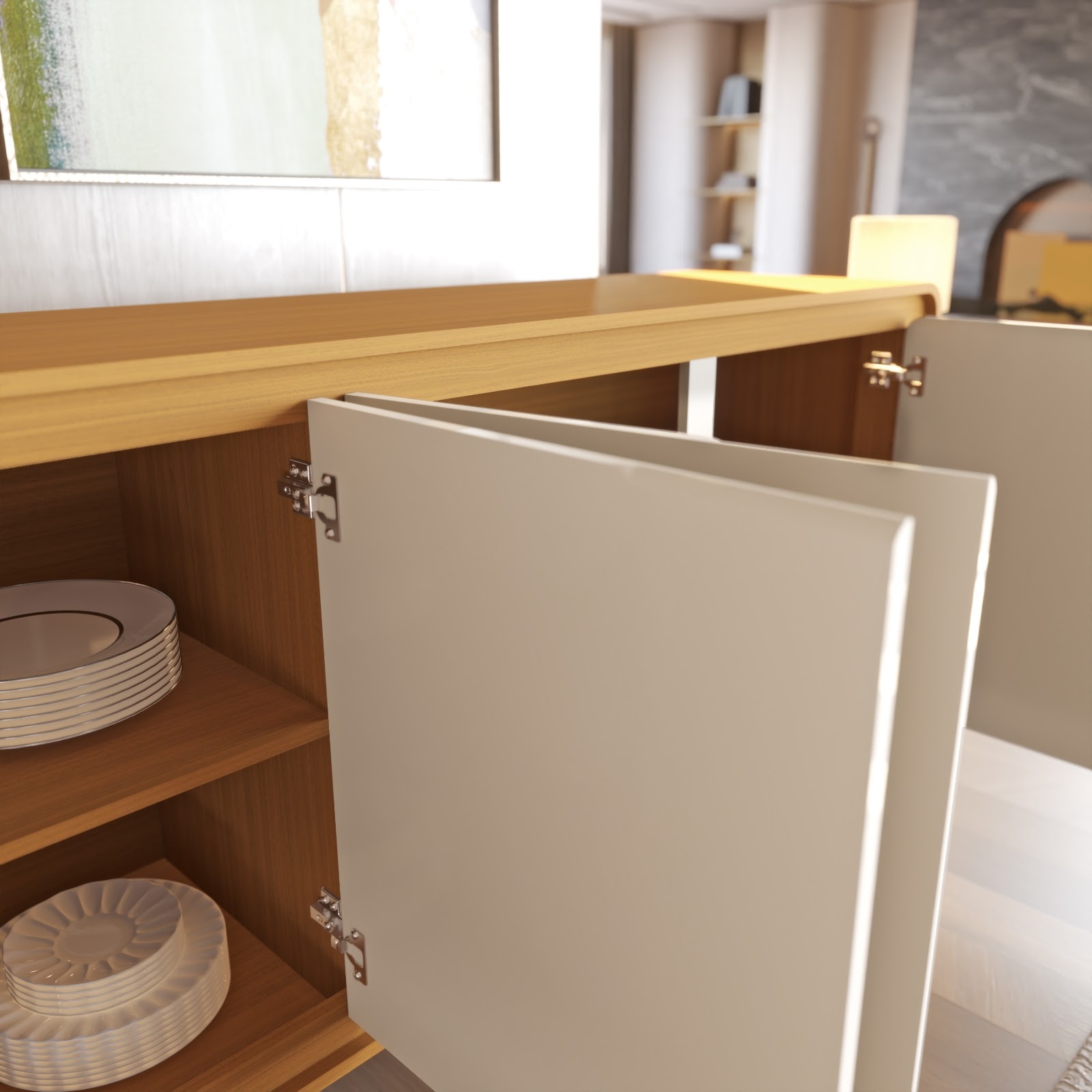 Galeria Buffet Liv 2.18 - Cedro + Off White