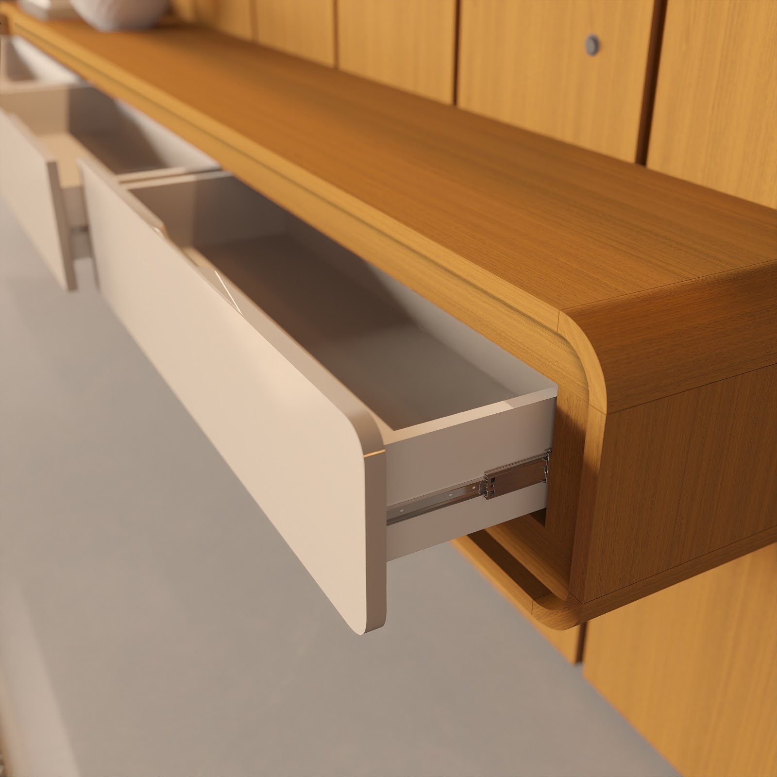 Galeria Home Suspenso Liv 2.18 - Cedro + Cedro/Off White