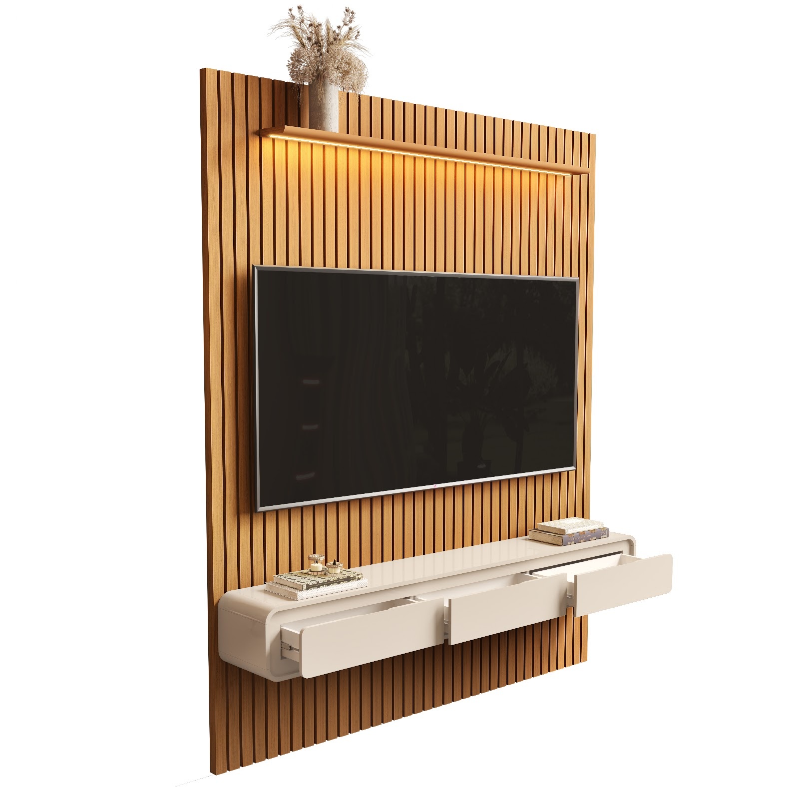 Galeria Home Suspenso Trevi 1.90 - Cedro + Off White