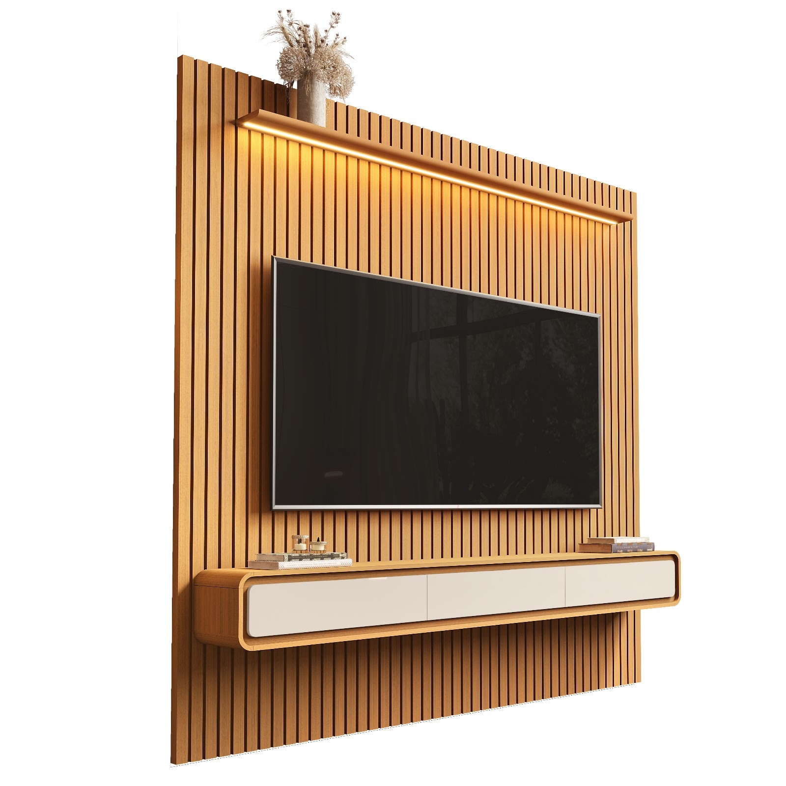 Galeria Home Suspenso Trevi 2.30 - Cedro + Cedro/Off White