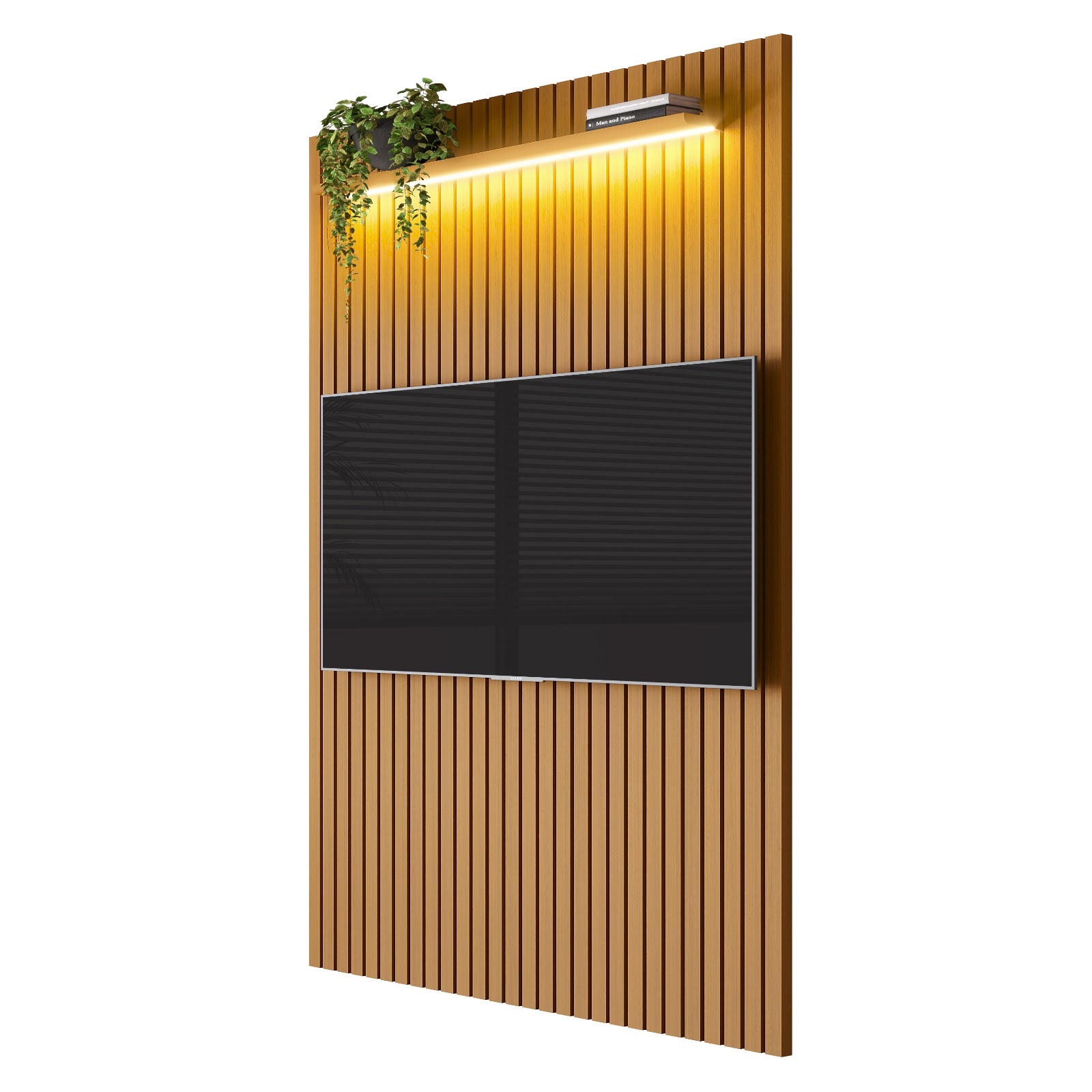 Galeria Painel Arbo 1.40 com LED - Cedro