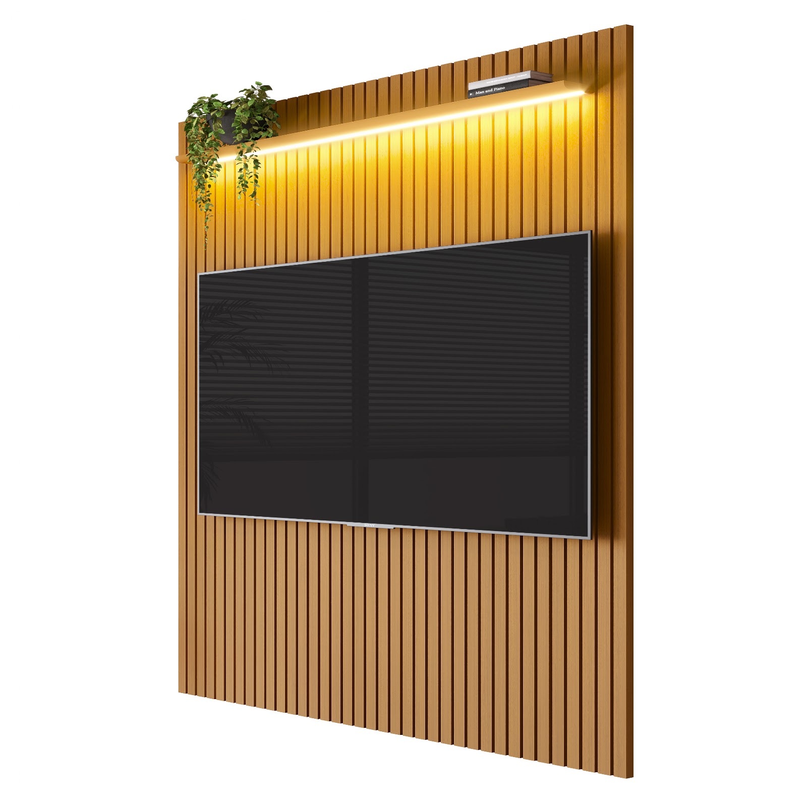 Galeria Painel Arbo 1.90 com LED - Cedro