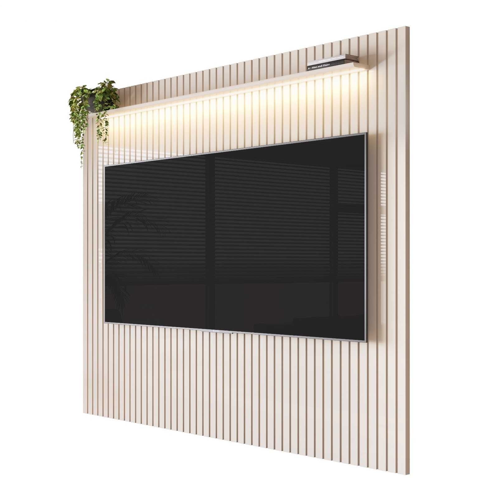 Galeria Painel Arbo 2.30 com LED - Off White