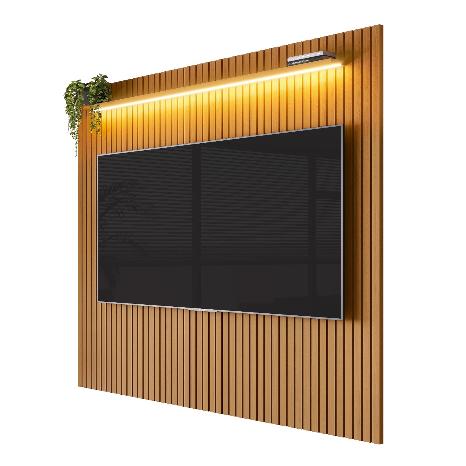Galeria Painel Arbo 2.30 com LED - Cedro