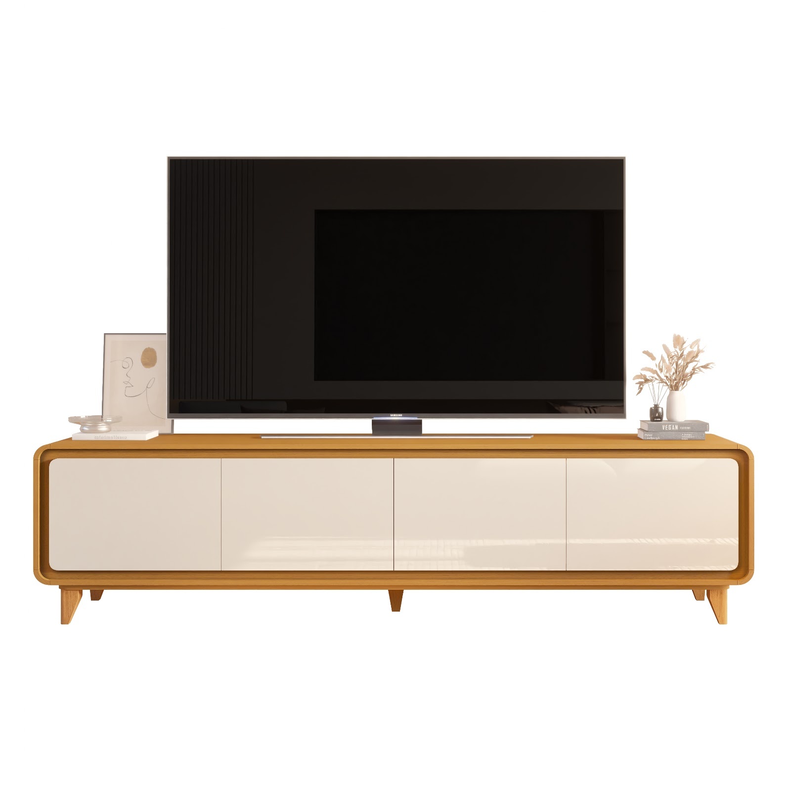 Galeria Rack Liv 2.18 - Cedro + Off White