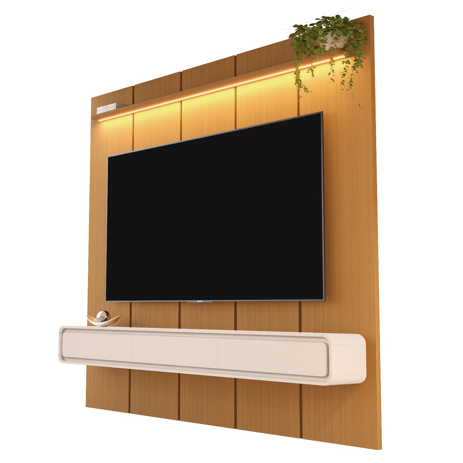 Galeria Home Suspenso Milano 2.25 - Cedro + Off White