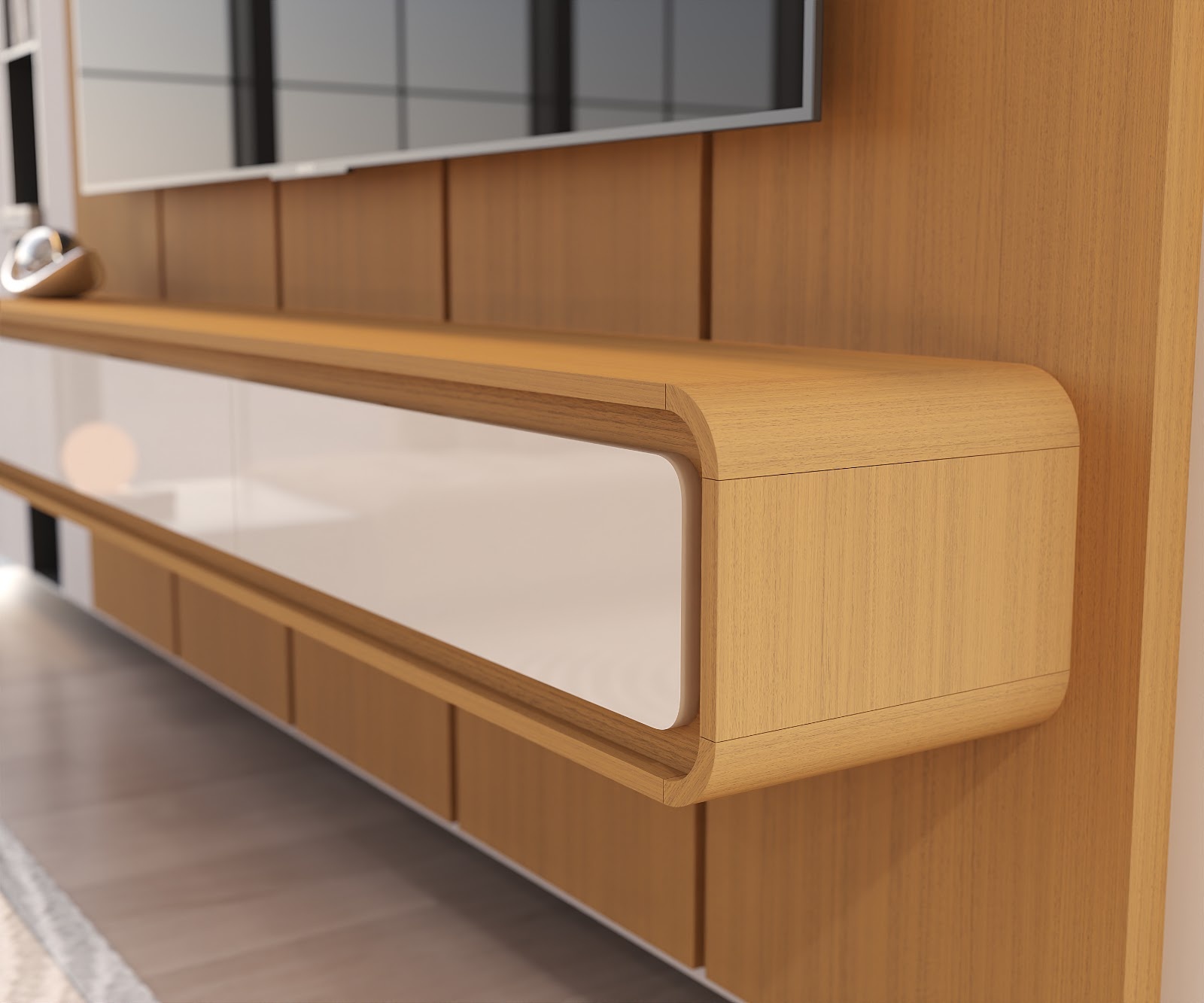 Galeria Home Suspenso Milano 2.25 - Cedro + Cedro/Off White