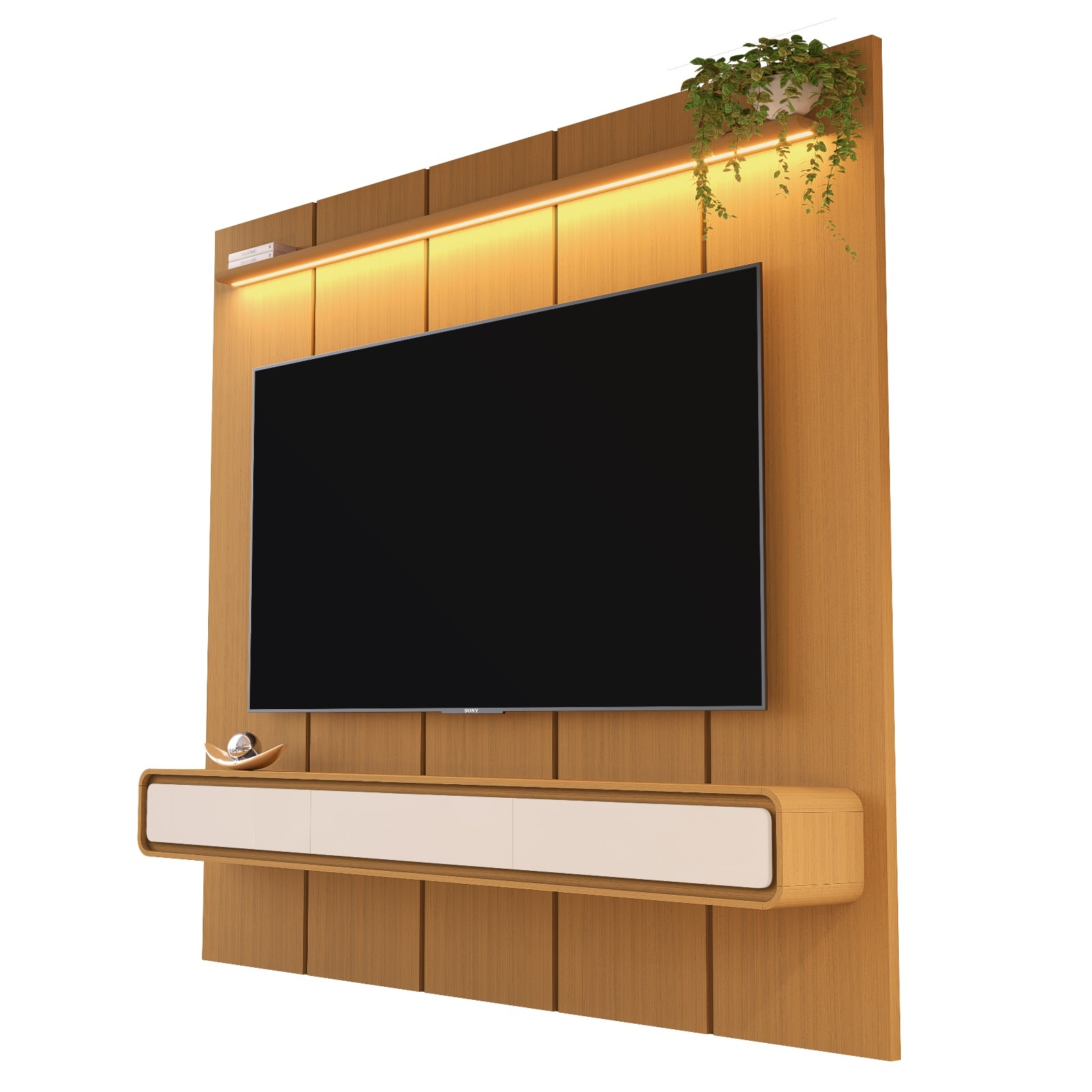 Galeria Home Suspenso Milano 2.25 - Cedro + Cedro/Off White