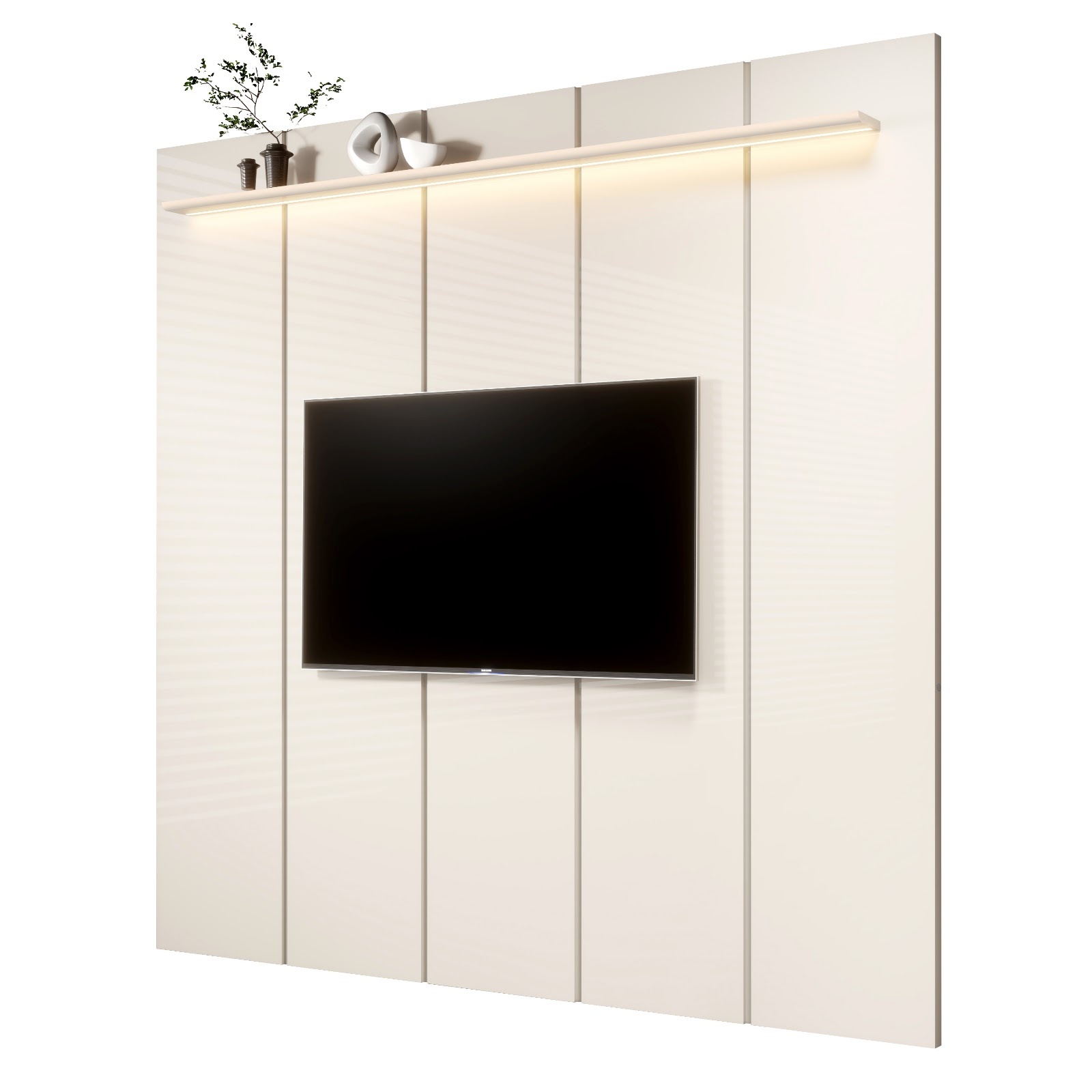 Galeria Painel Estone 2.30 com LED - Off White