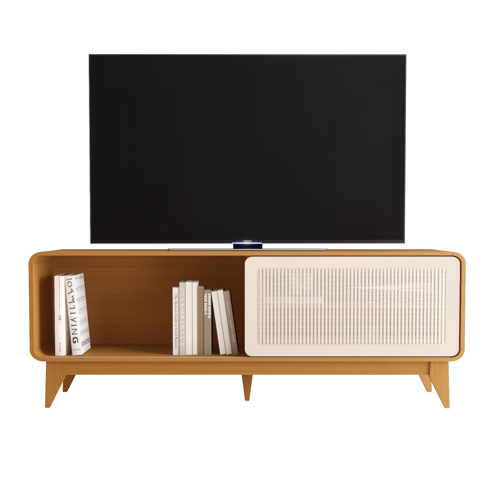 Galeria Rack Turini - Cedro + Off White