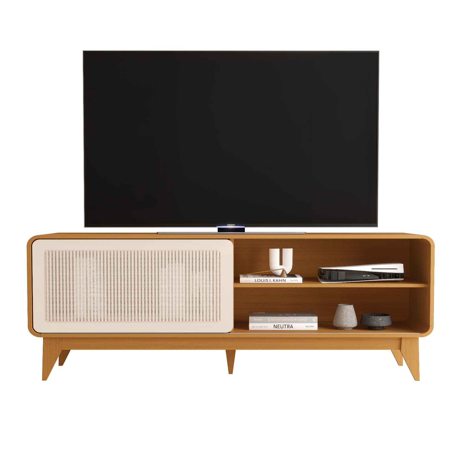 Galeria Rack Turini - Cedro + Off White