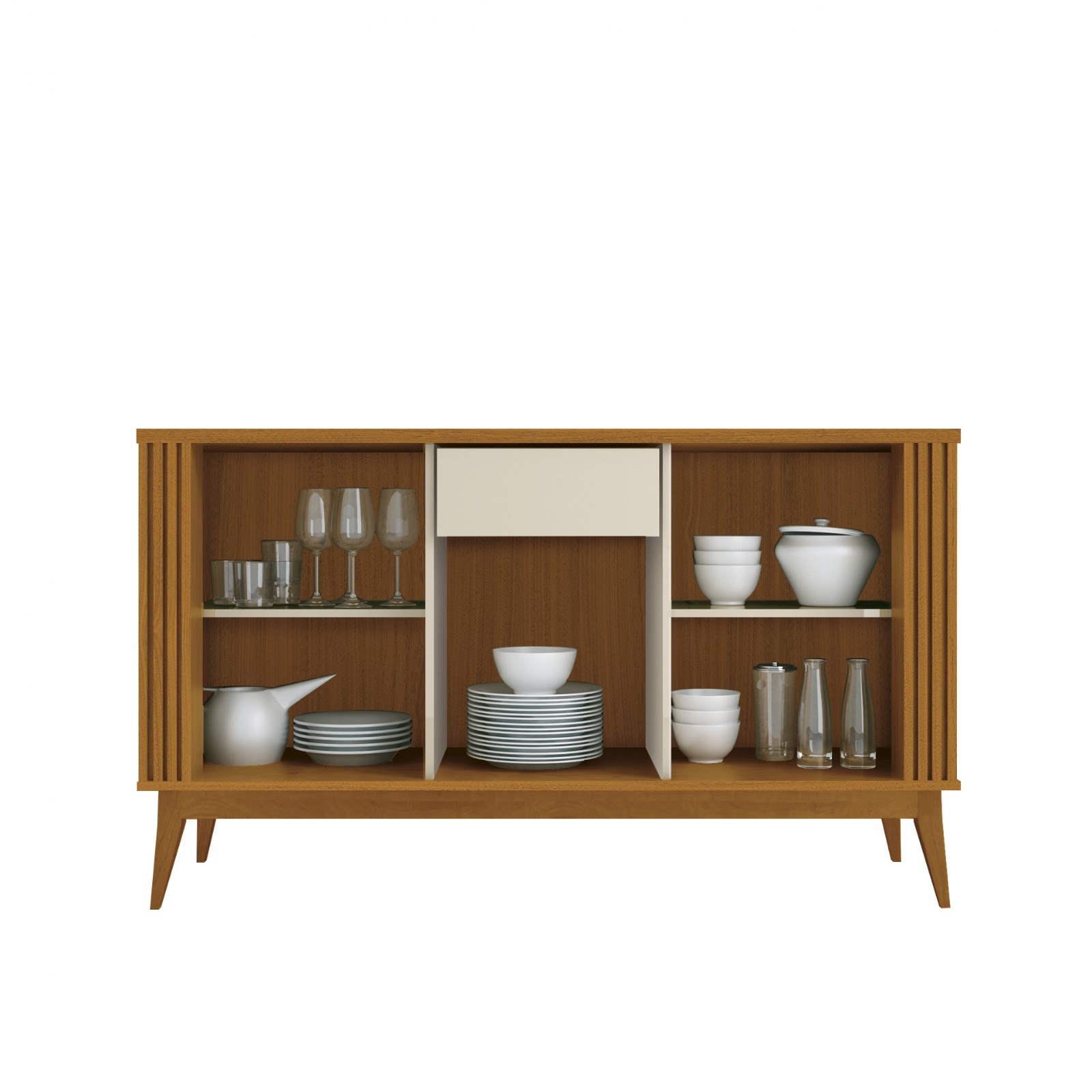 Galeria Buffet Argo 1.40 - Cedro + Off White