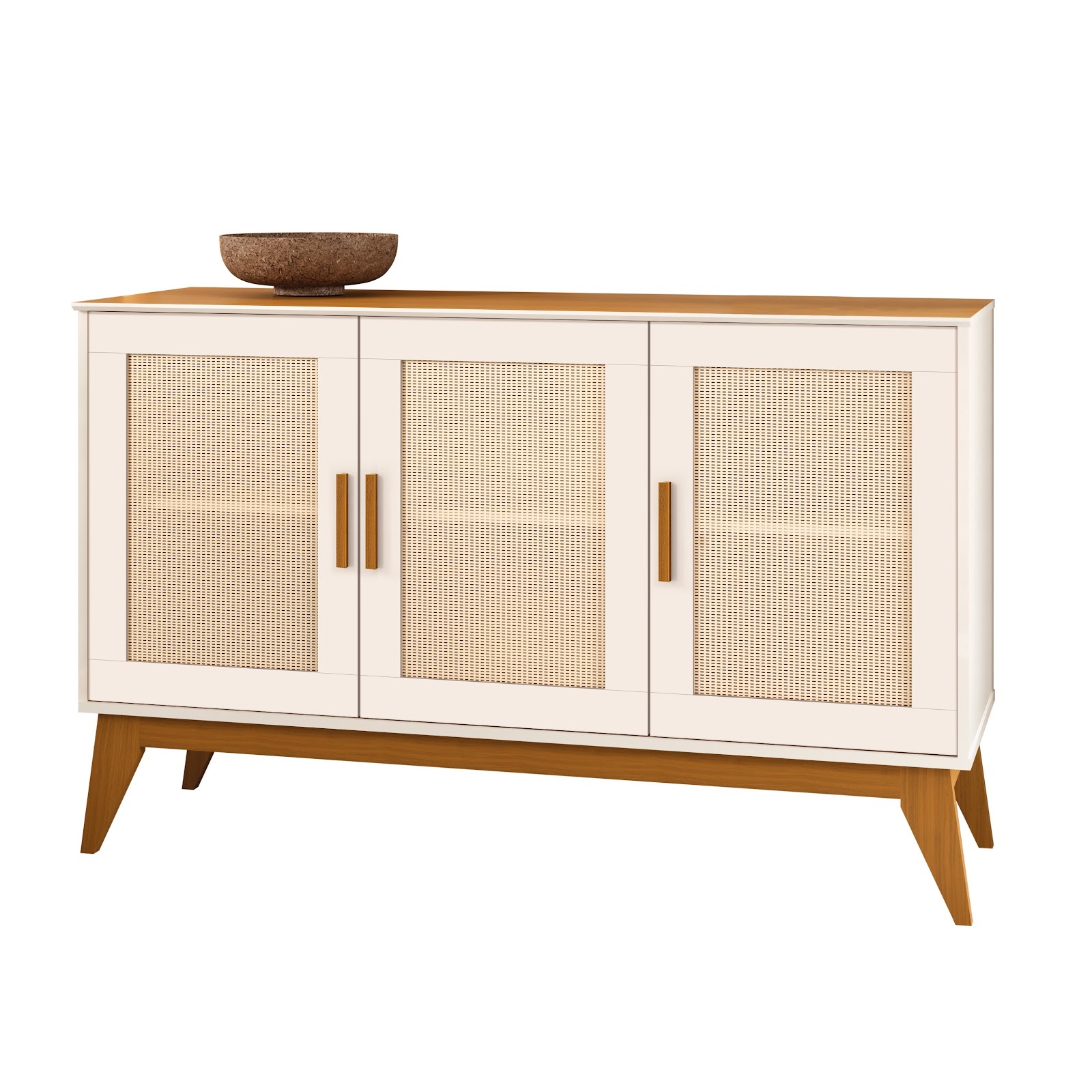 Galeria Buffet Andorra 3 Portas - Off White + Cedro
