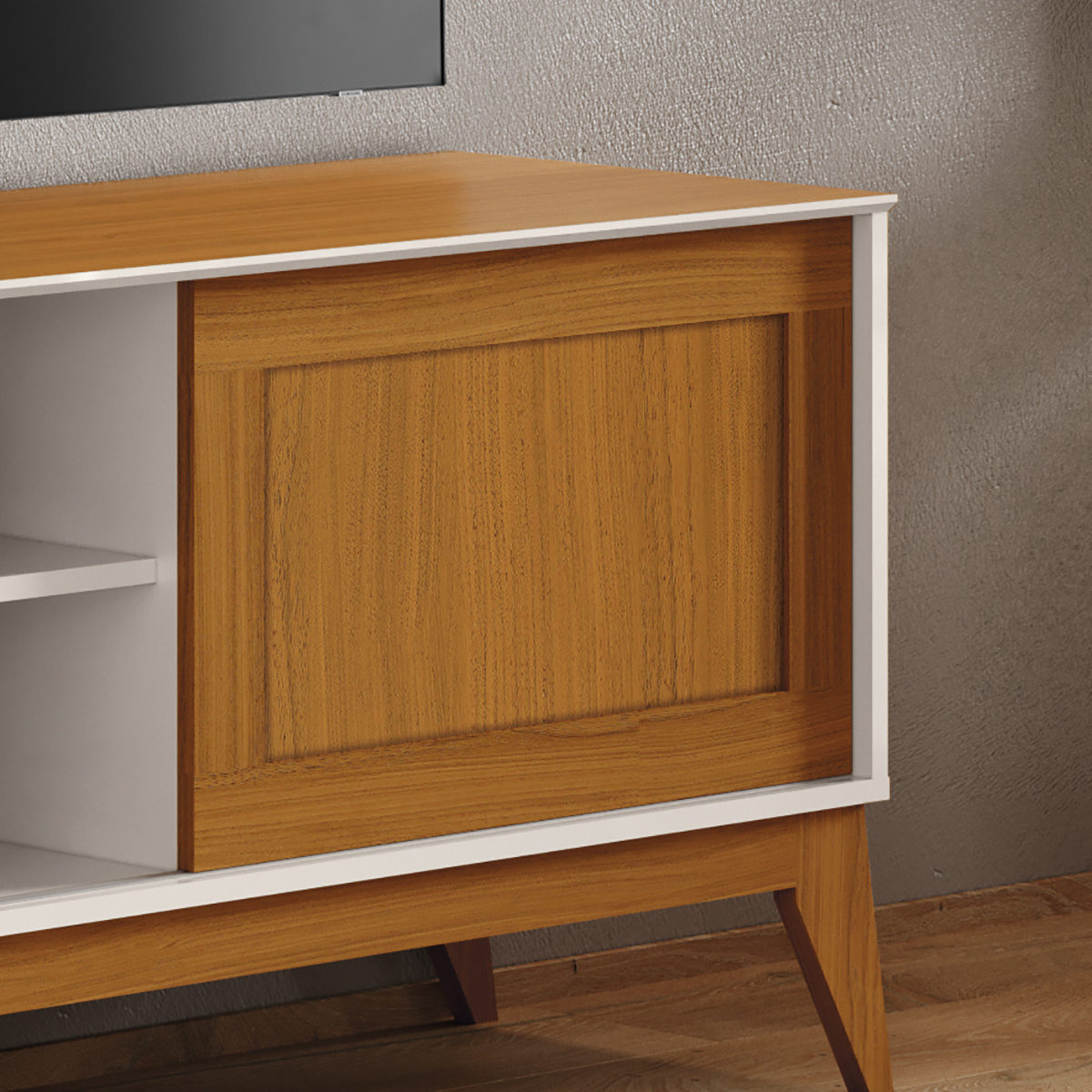Galeria Rack King - Off White + Cedro