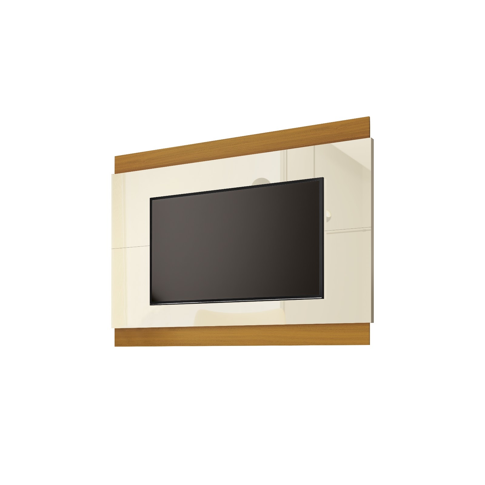 Galeria Painel Legacy 1.60 - Off White + Cedro