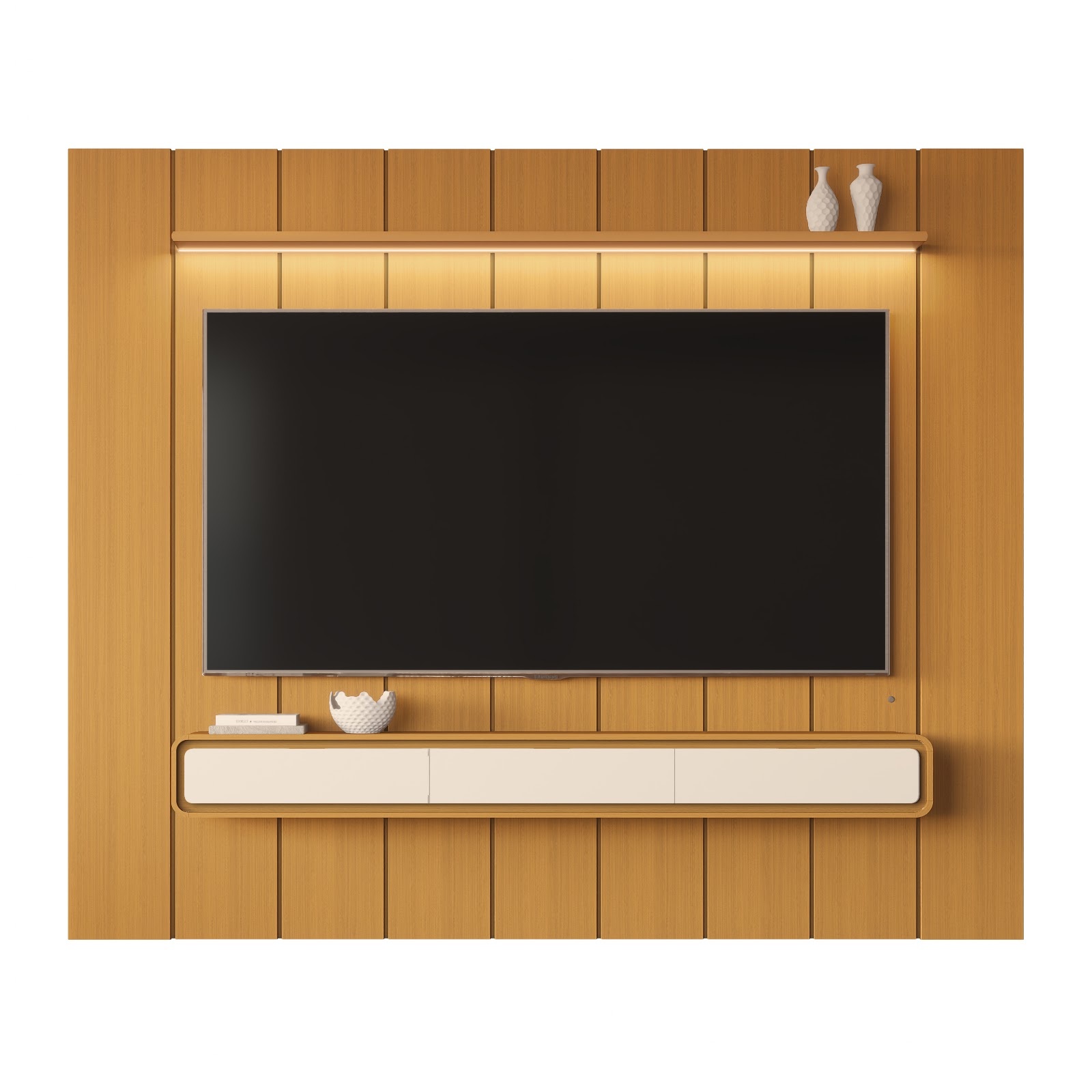 Galeria Home Suspenso Liv 2.80 - Cedro + Cedro/Off White