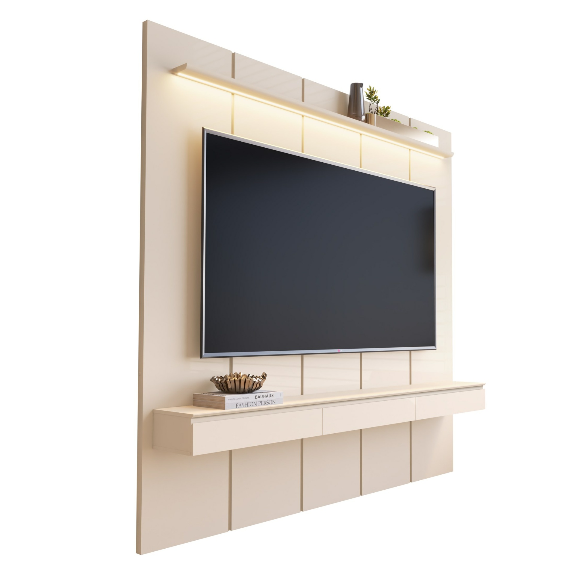 Galeria Home Suspenso Estone 2.25 com LED - Off White