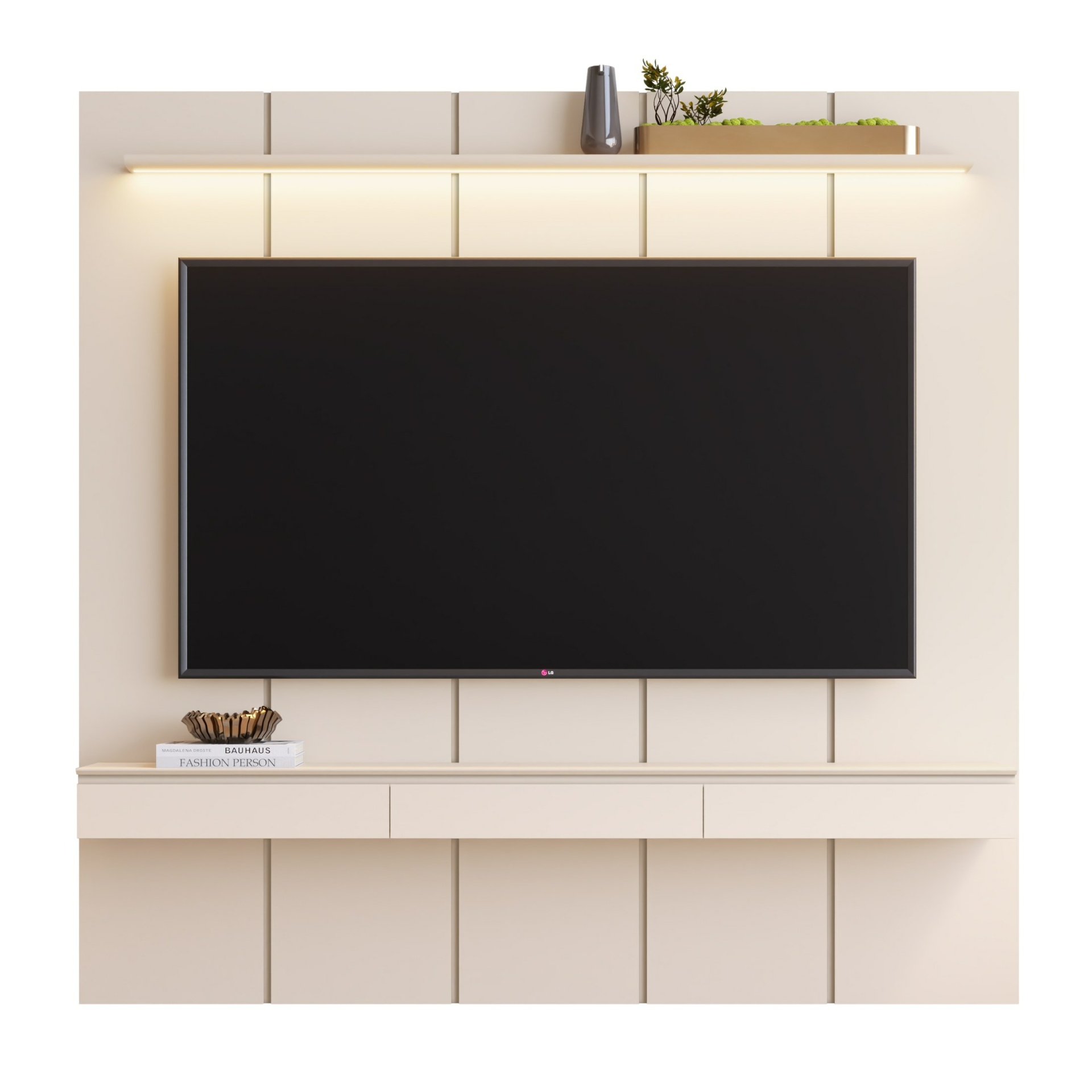 Galeria Home Suspenso Estone 2.25 com LED - Off White