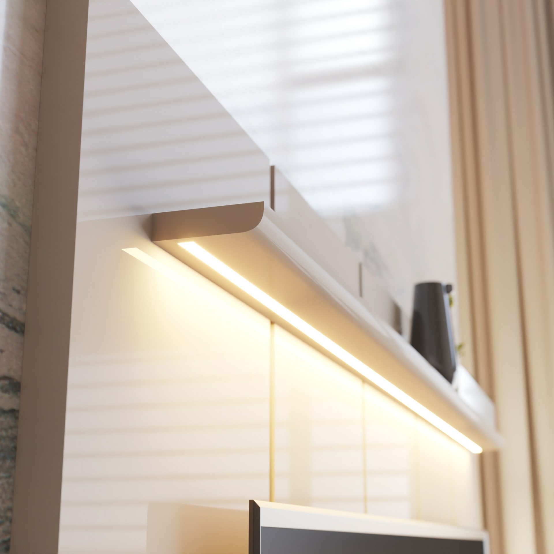 Galeria Home Suspenso Estone 2.25 com LED - Off White