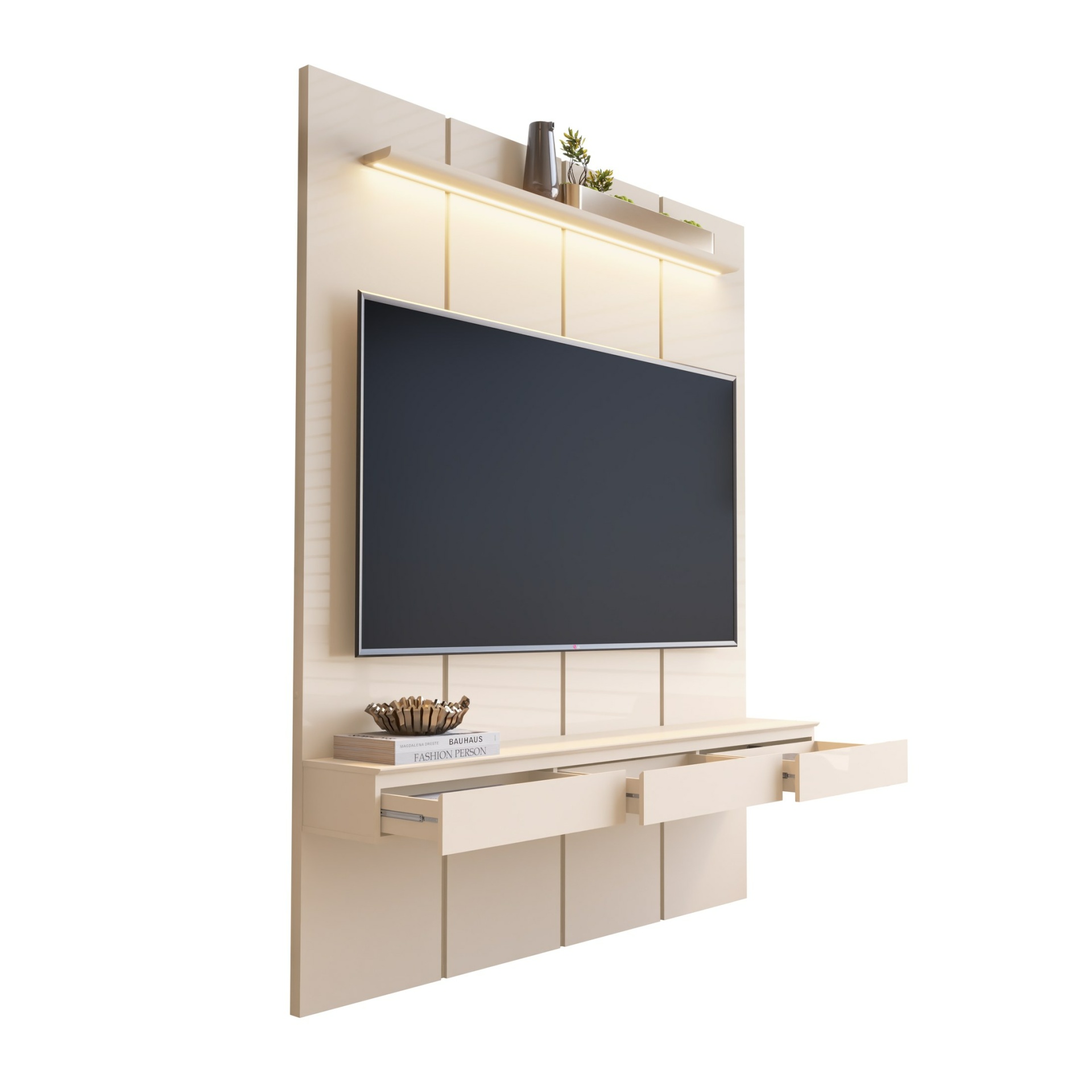 Galeria Home Suspenso Estone 1.80 com LED - Off White