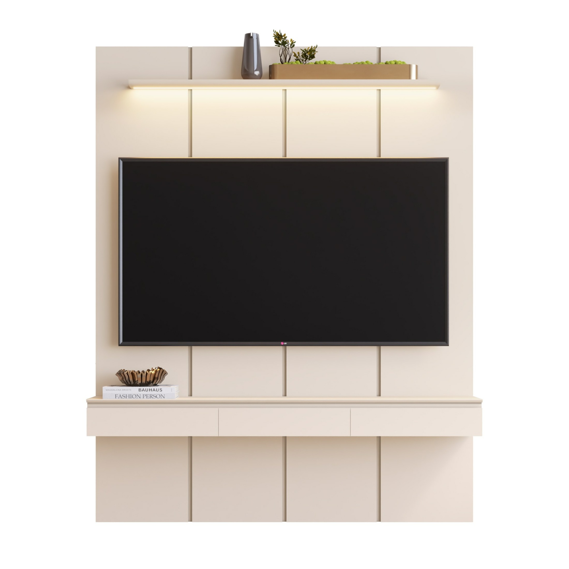 Galeria Home Suspenso Estone 1.80 com LED - Off White