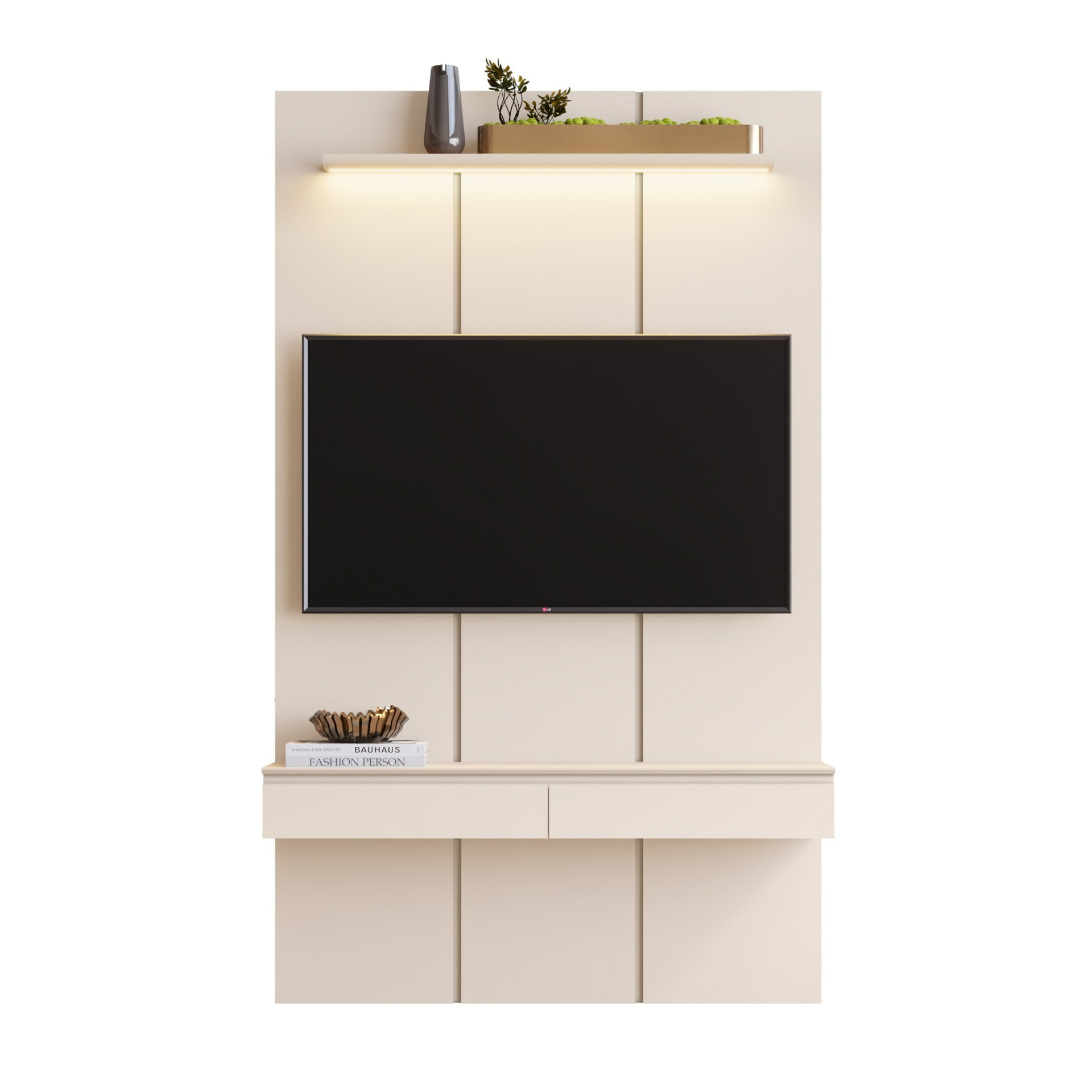Galeria Home Suspenso Estone 1.35 com LED - Off White