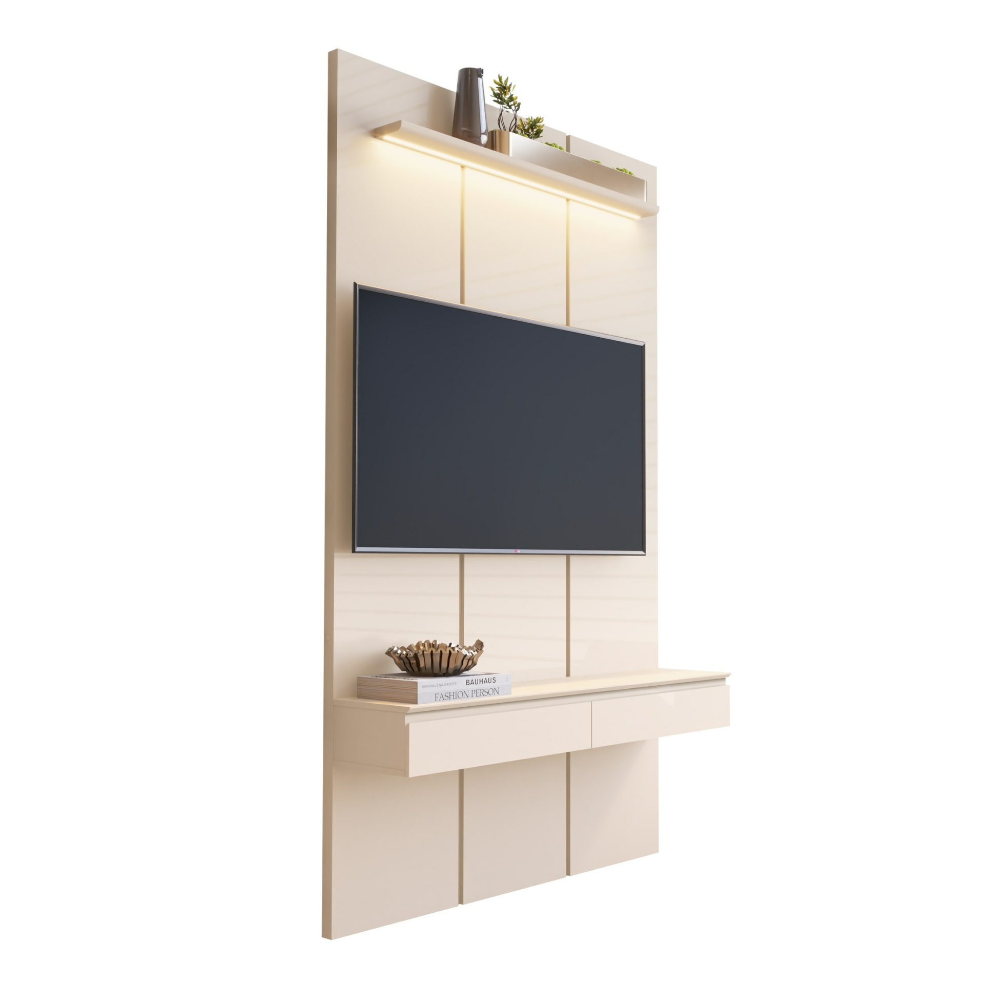 Galeria Home Suspenso Estone 1.35 com LED - Off White