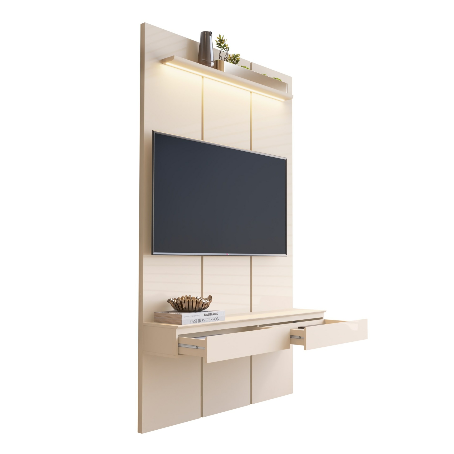 Galeria Home Suspenso Estone 1.35 com LED - Off White