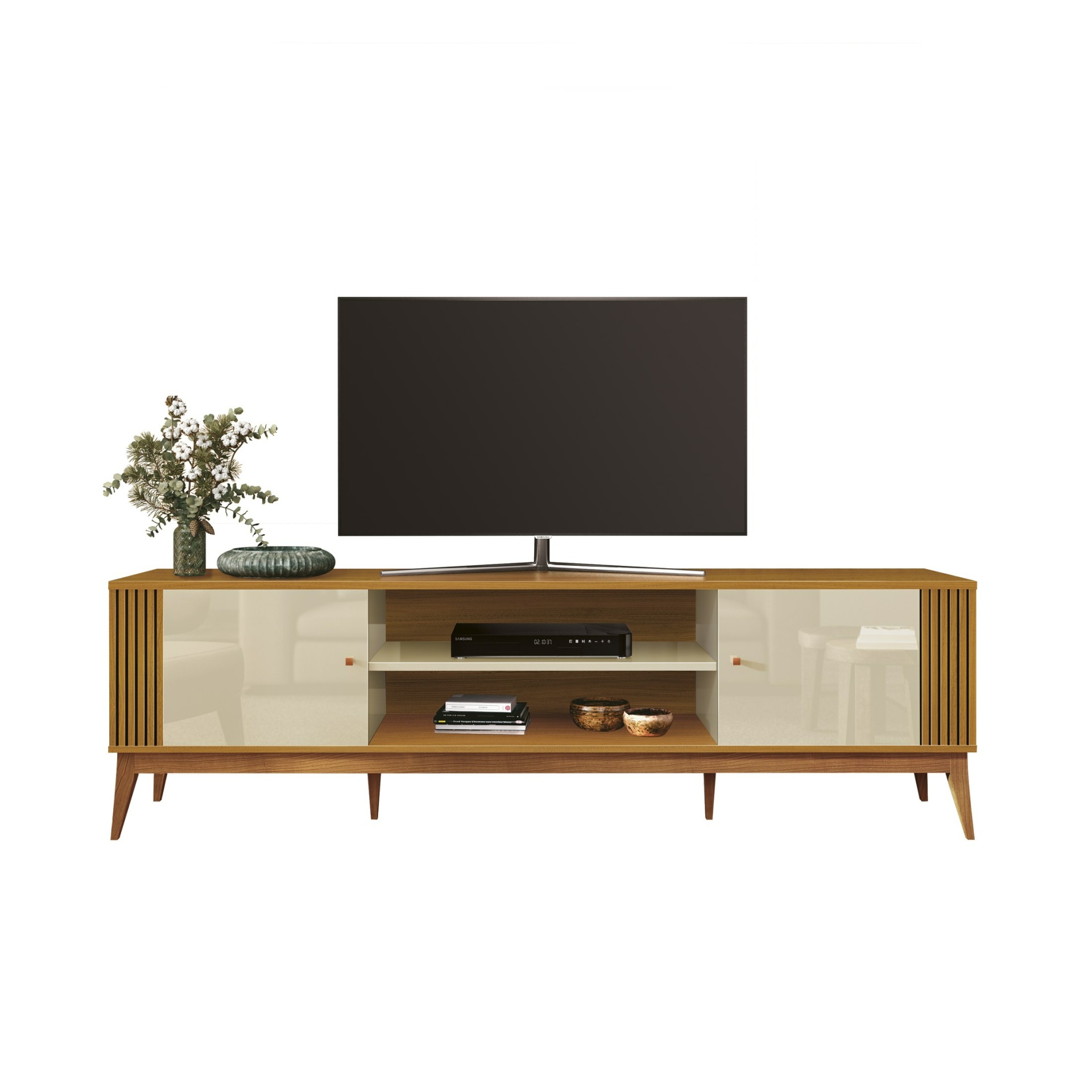 Galeria Rack Legacy 2.00 - Off White + Cedro