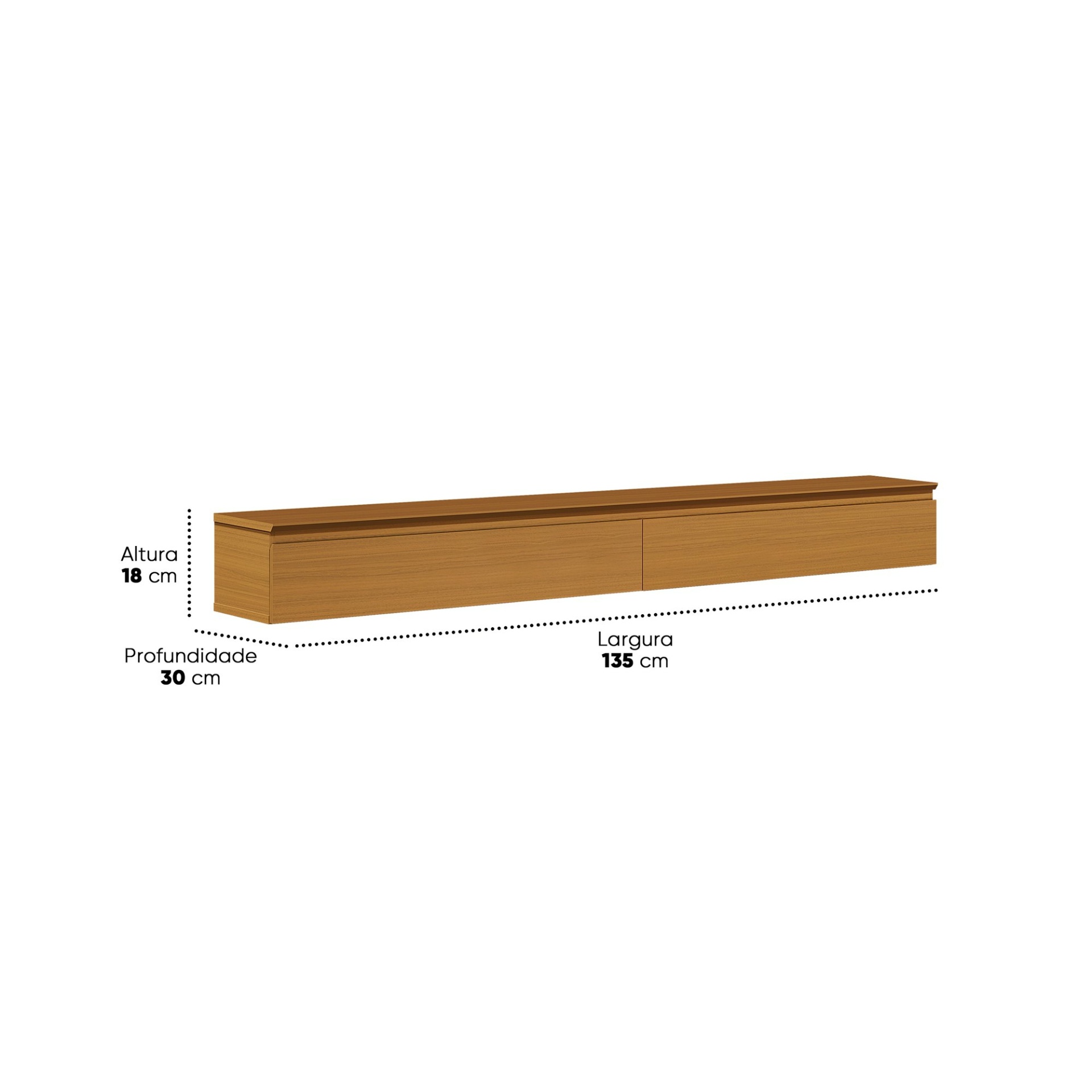 Galeria Nicho Suspenso Aspen 1.35 - Cedro