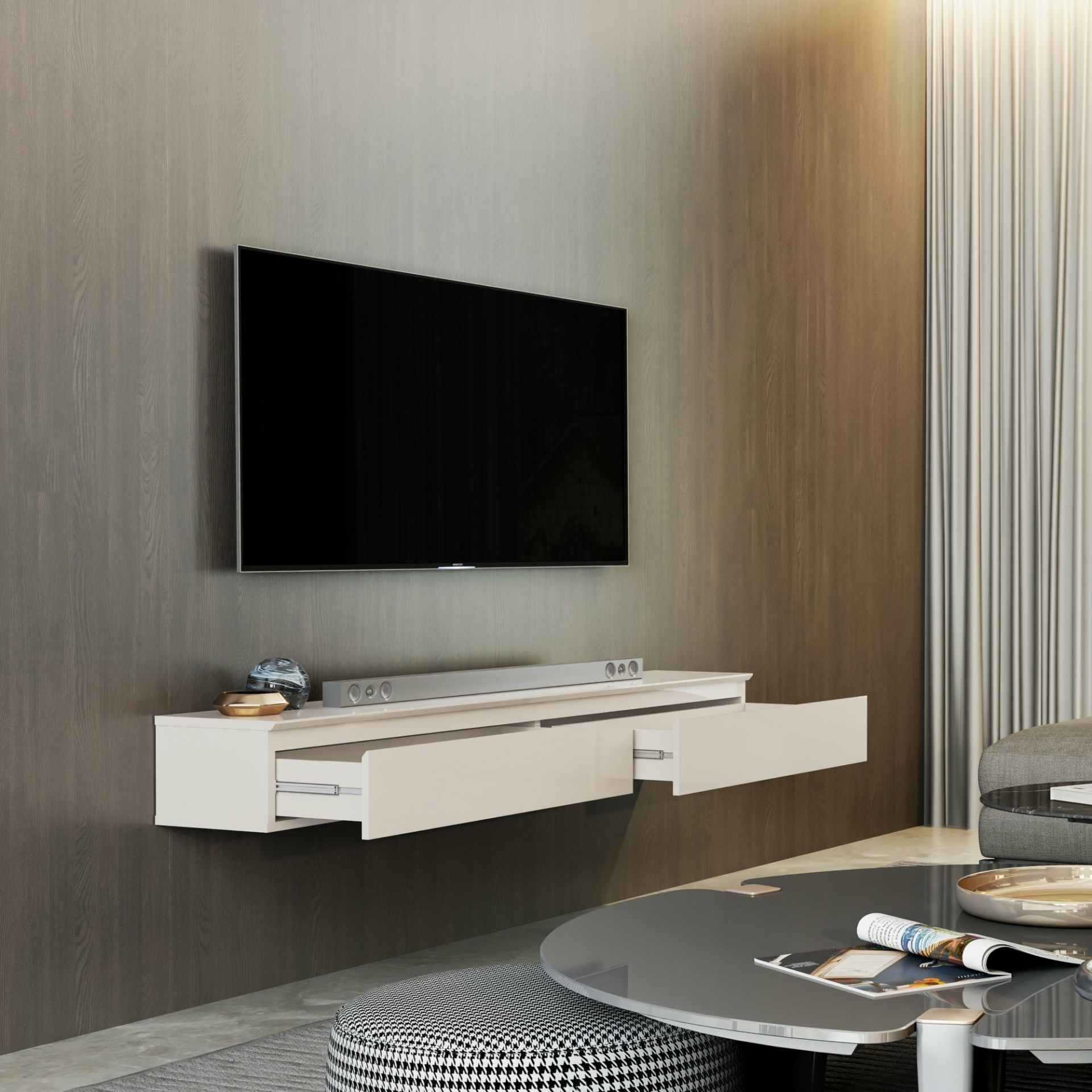 Galeria Nicho Suspenso Aspen 1.35 - Off White