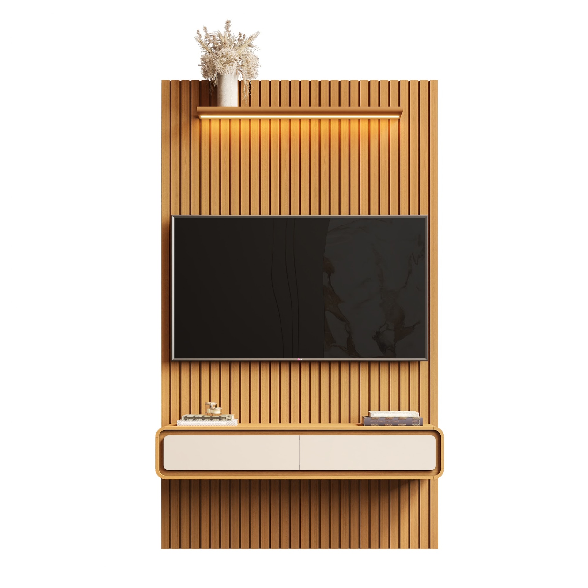 Galeria Home Suspenso Trevi 1.40 - Cedro + Cedro/Off White