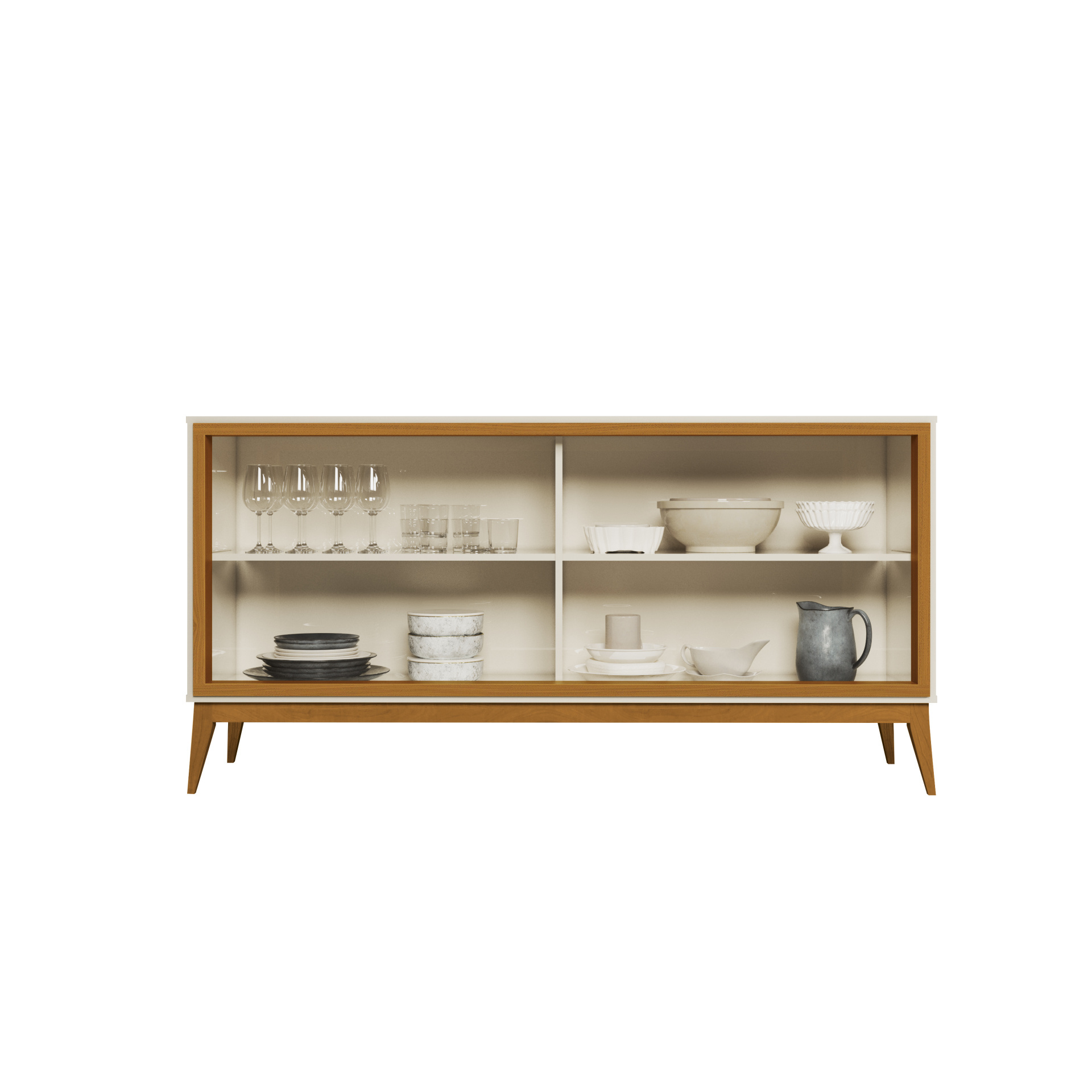 Galeria Buffet Union - Off White + Cedro