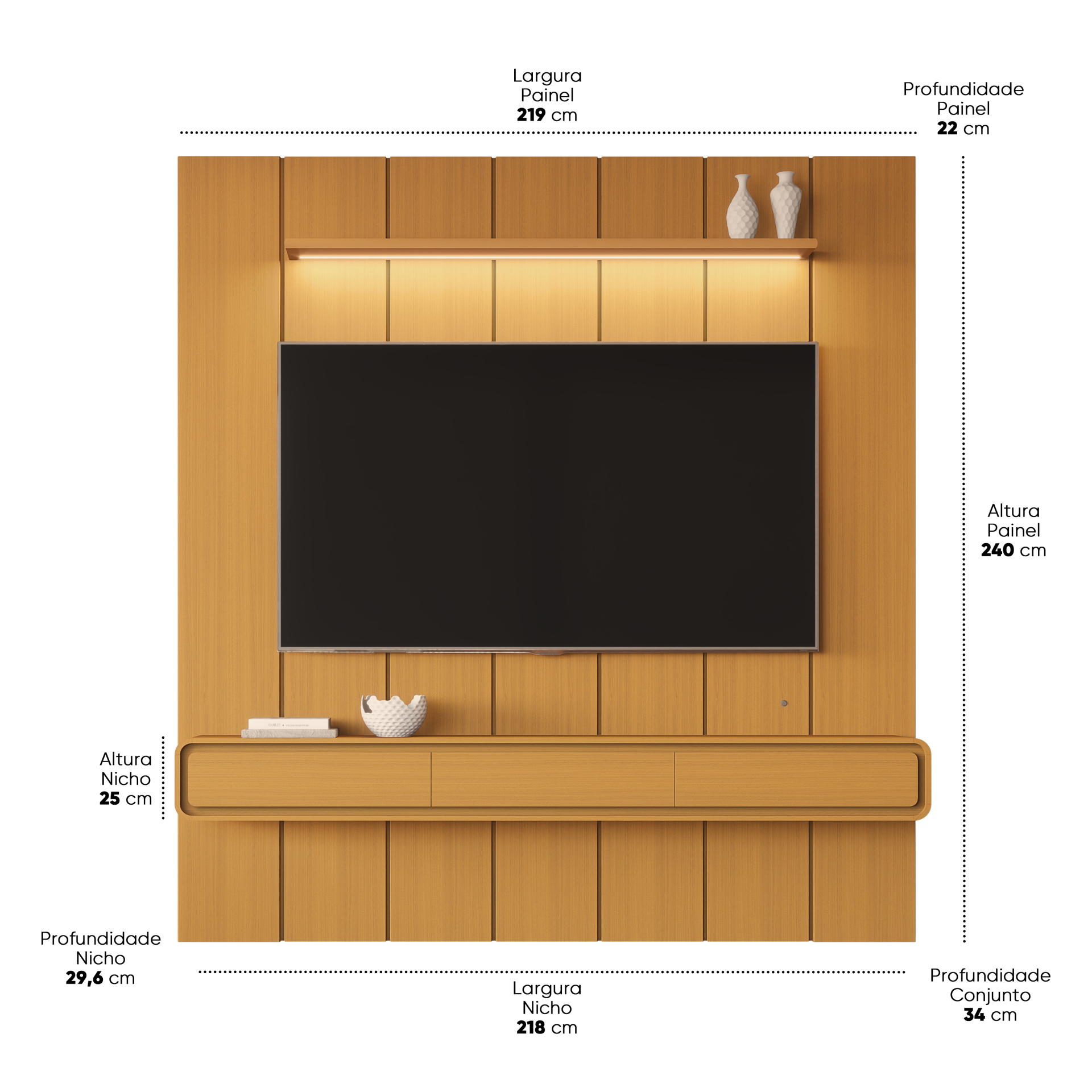 Galeria Home Suspenso Liv 2.18 - Cedro