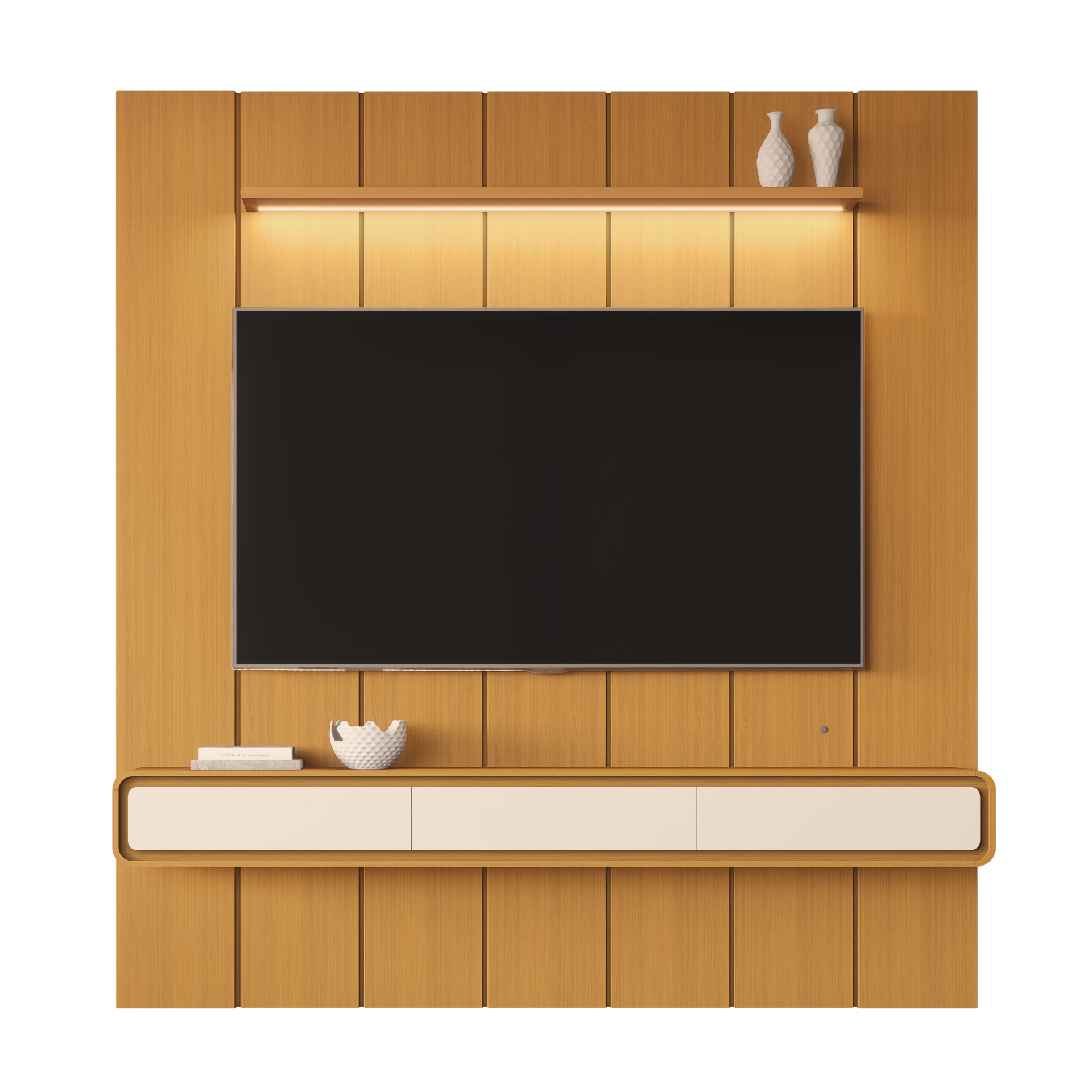 Galeria Home Suspenso Liv 2.18 - Cedro + Cedro/Off White