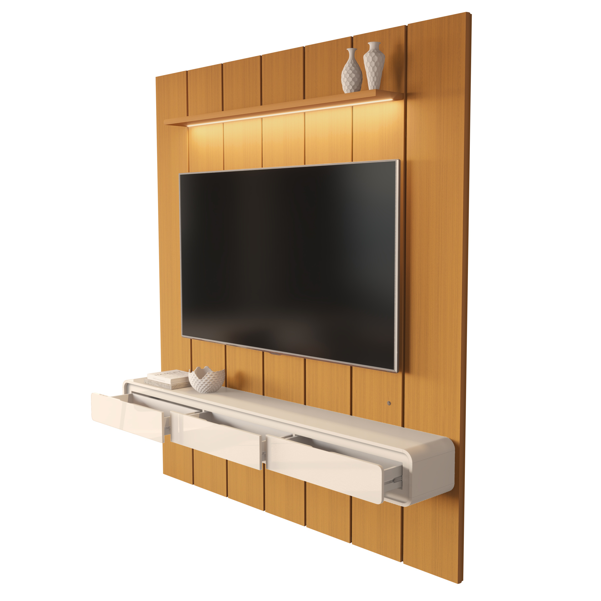 Galeria Home Suspenso Liv 2.18 - Cedro + Off White