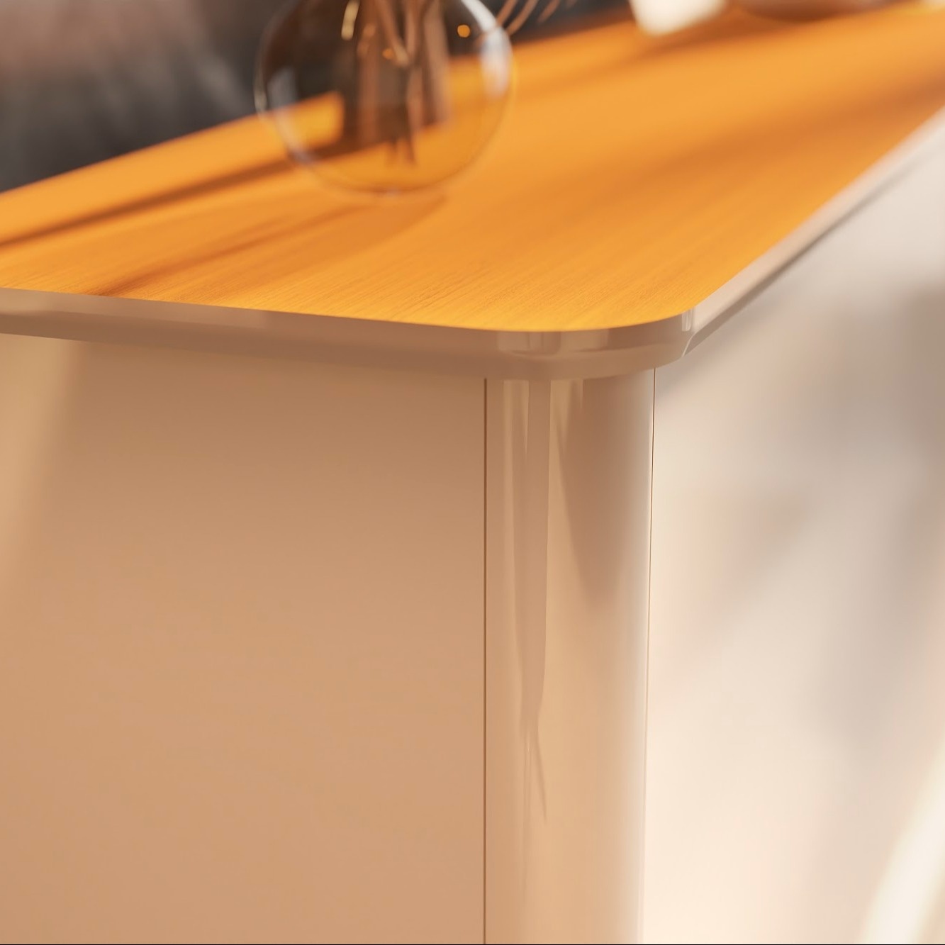 Galeria Buffet Aron 2.00 - Off White + Cedro