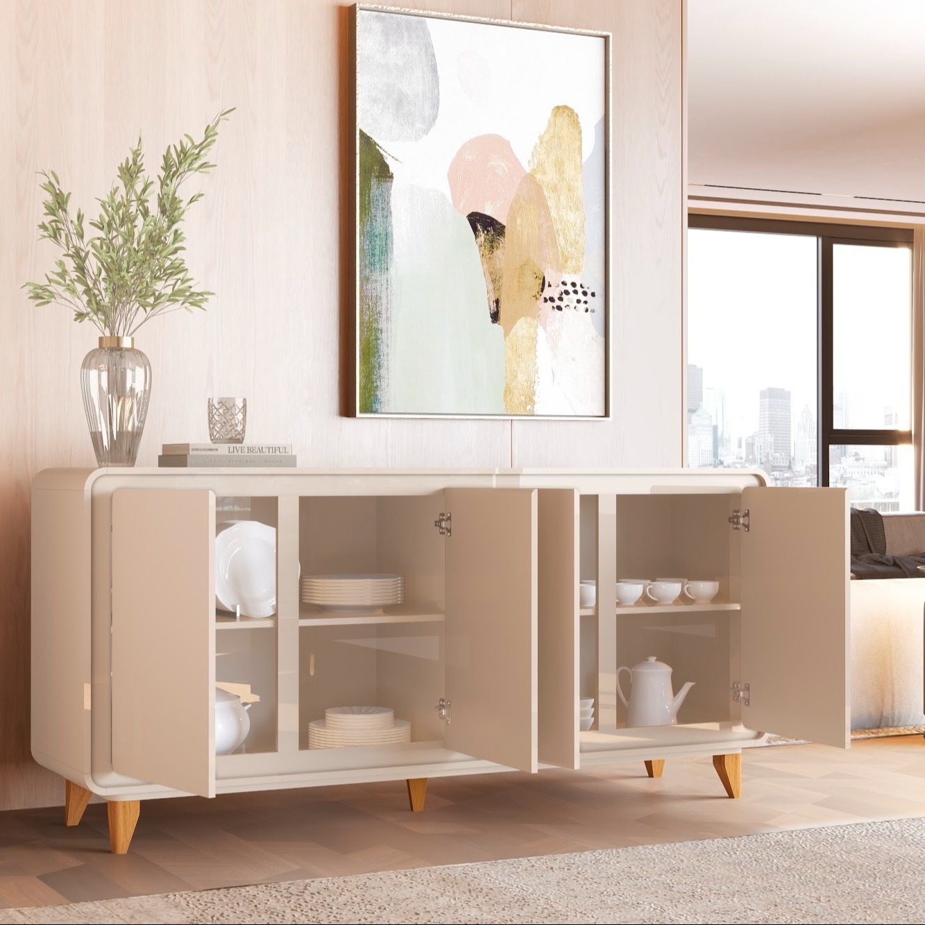 Galeria Buffet Liv 1.80 - Off White