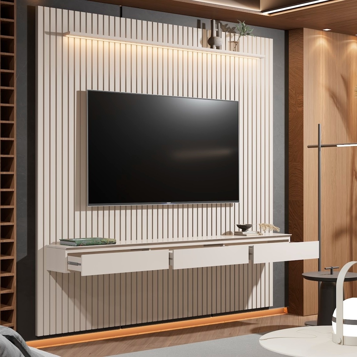 Galeria Home Suspenso Colorado 2.29 com LED - Off White