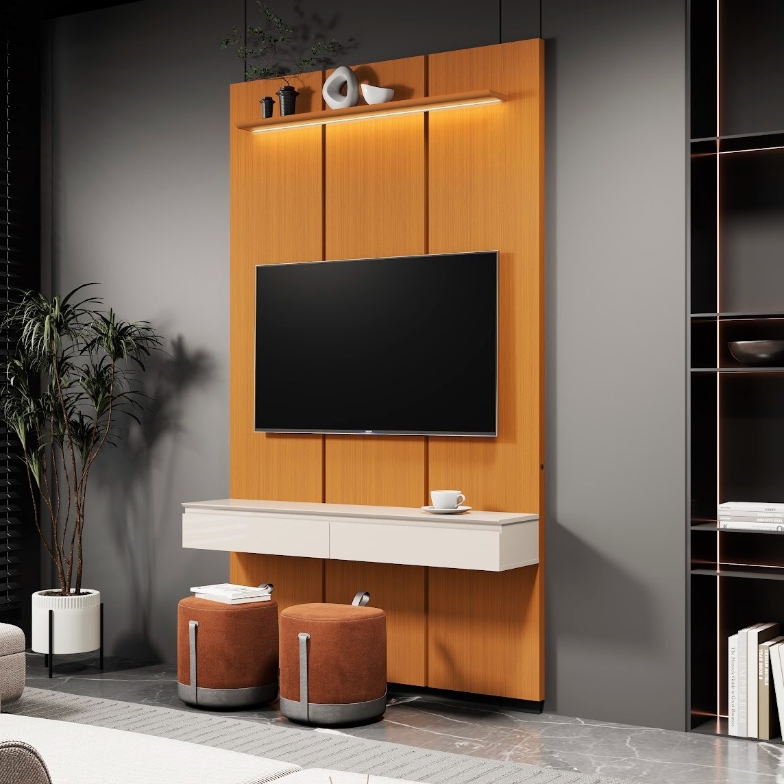 Home Suspenso Estone 1.35 com LED