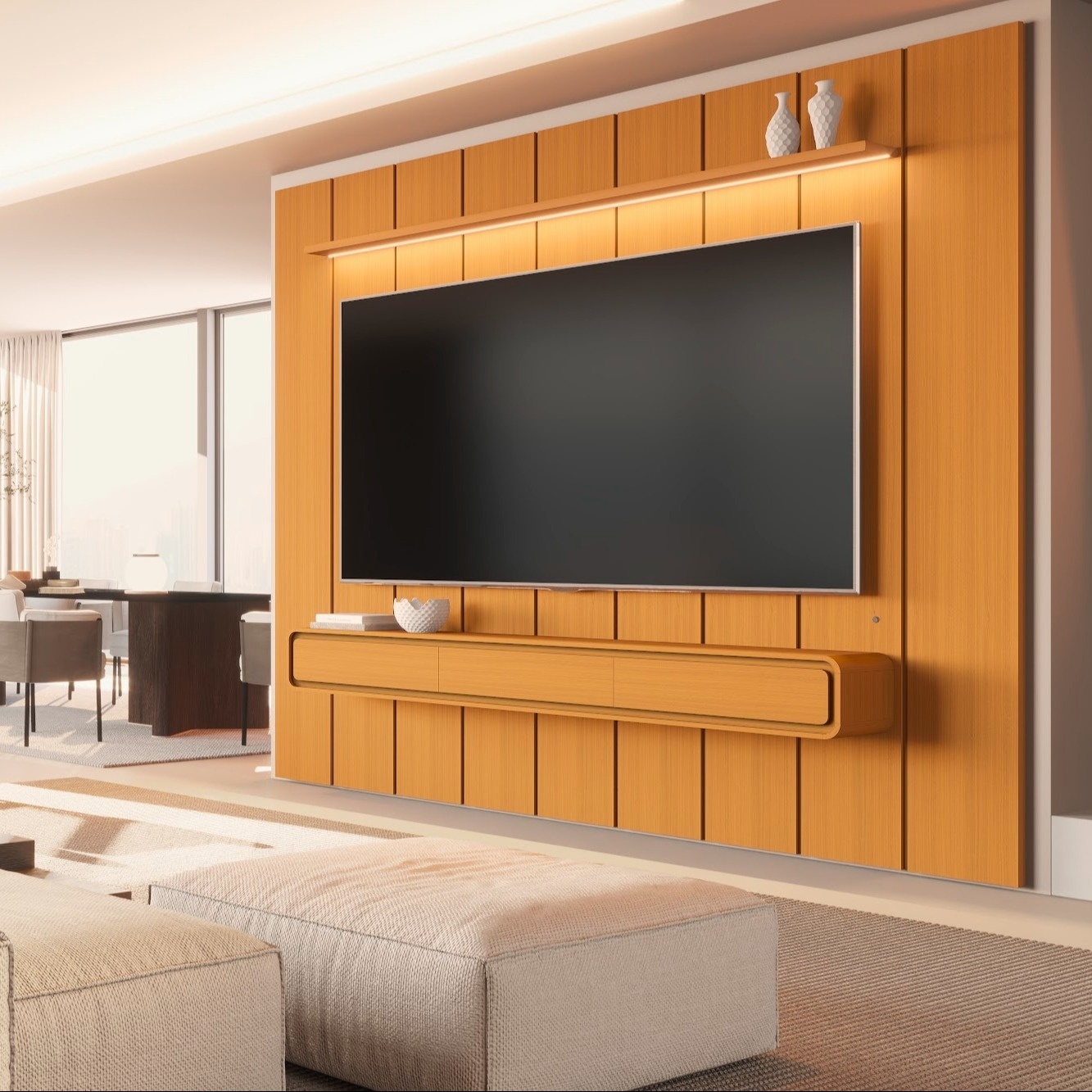 Galeria Home Suspenso Liv 2.80 - Cedro