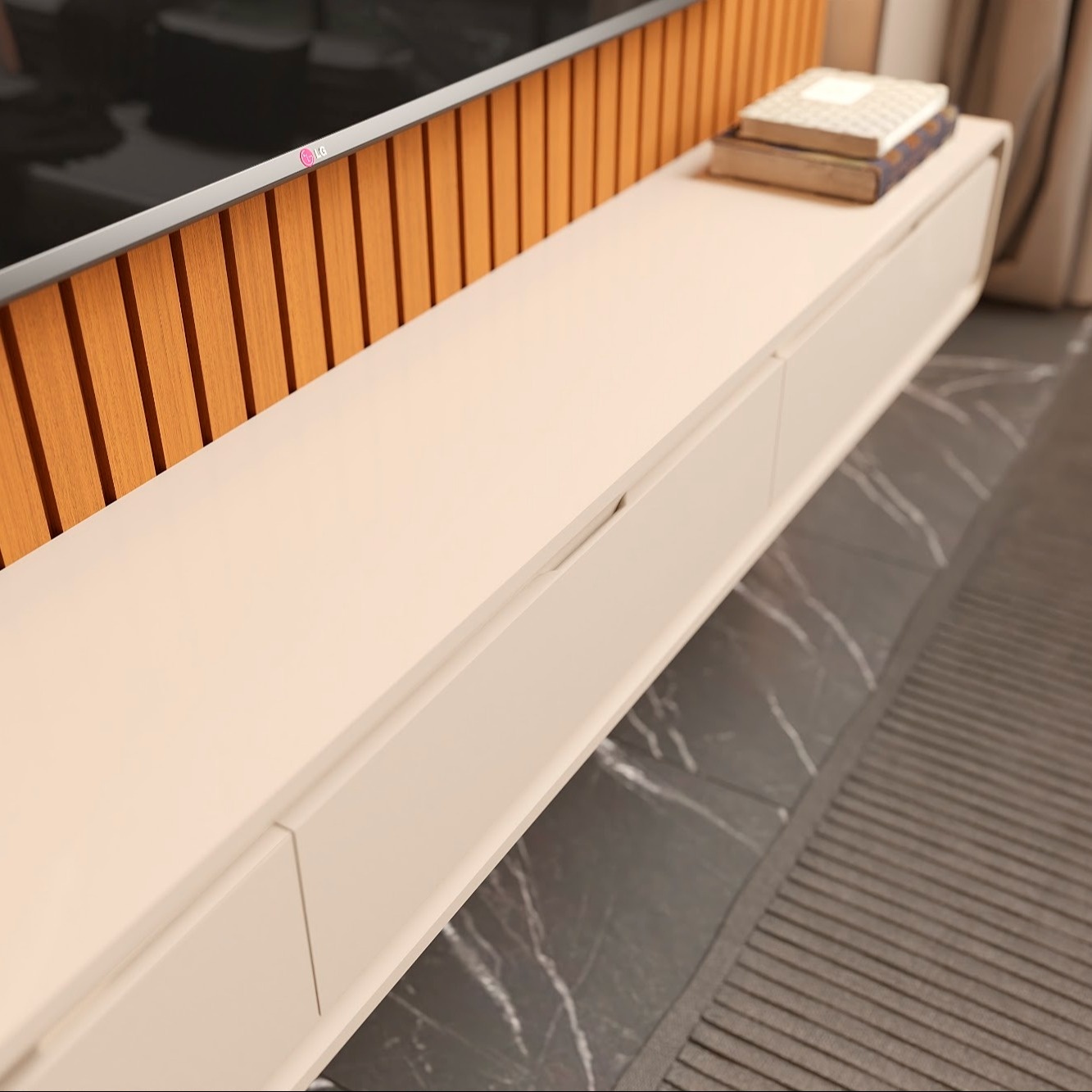 Galeria Home Suspenso Trevi 1.40 - Cedro + Off White
