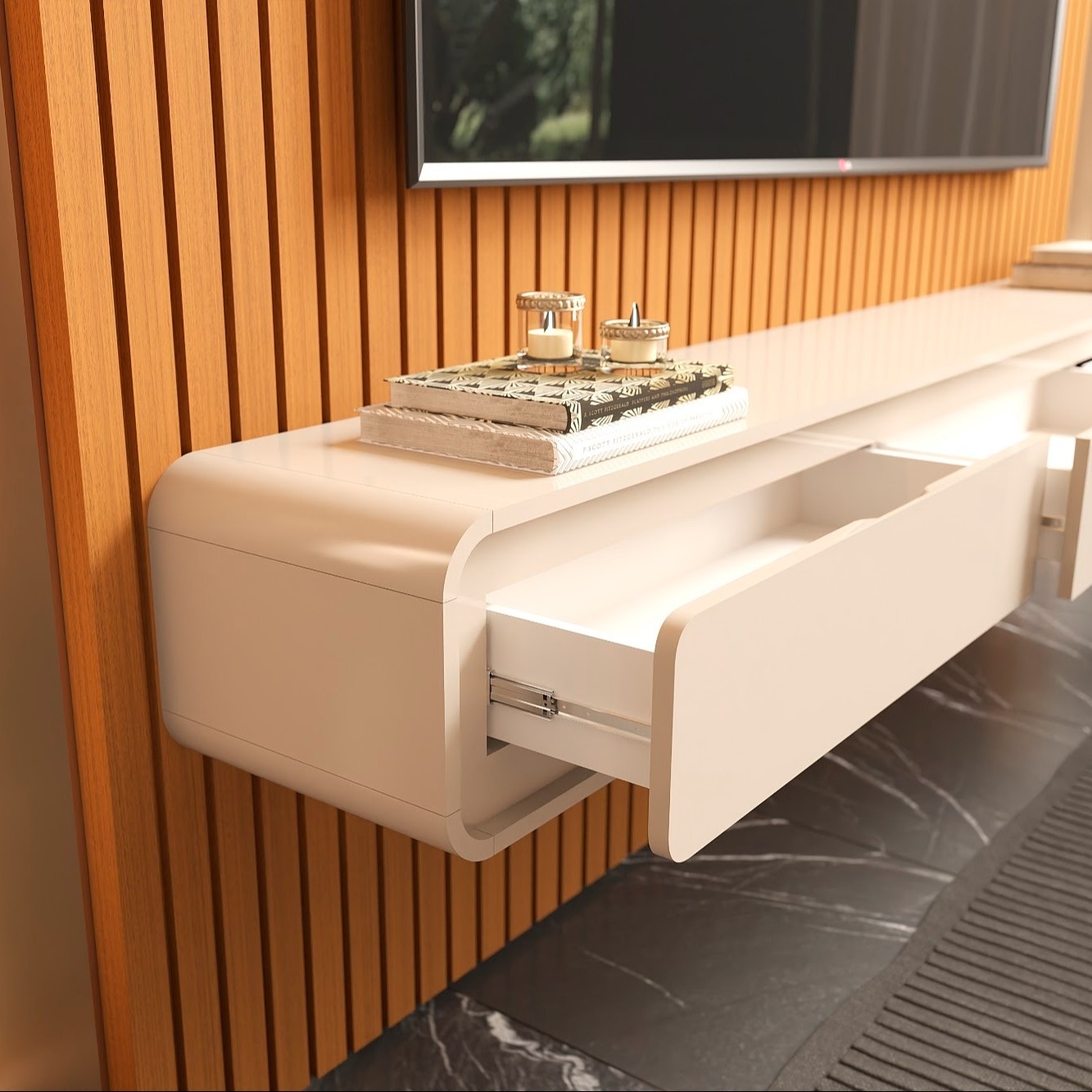 Galeria Home Suspenso Trevi 1.40 - Cedro + Off White