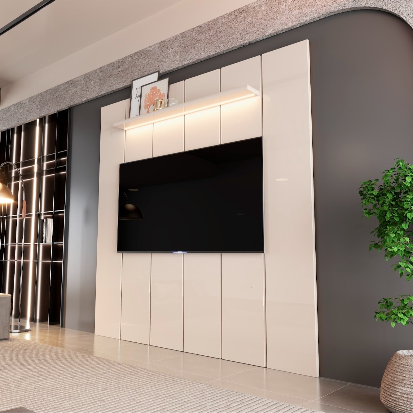 Galeria Painel Lumi 1.80 - Off White