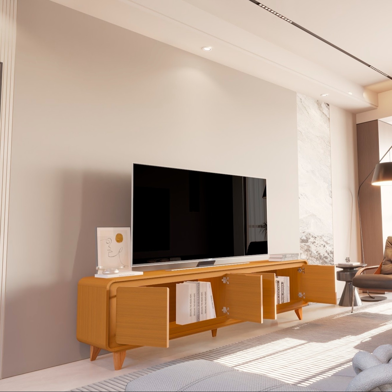 Galeria Rack Liv 1.80 - Cedro