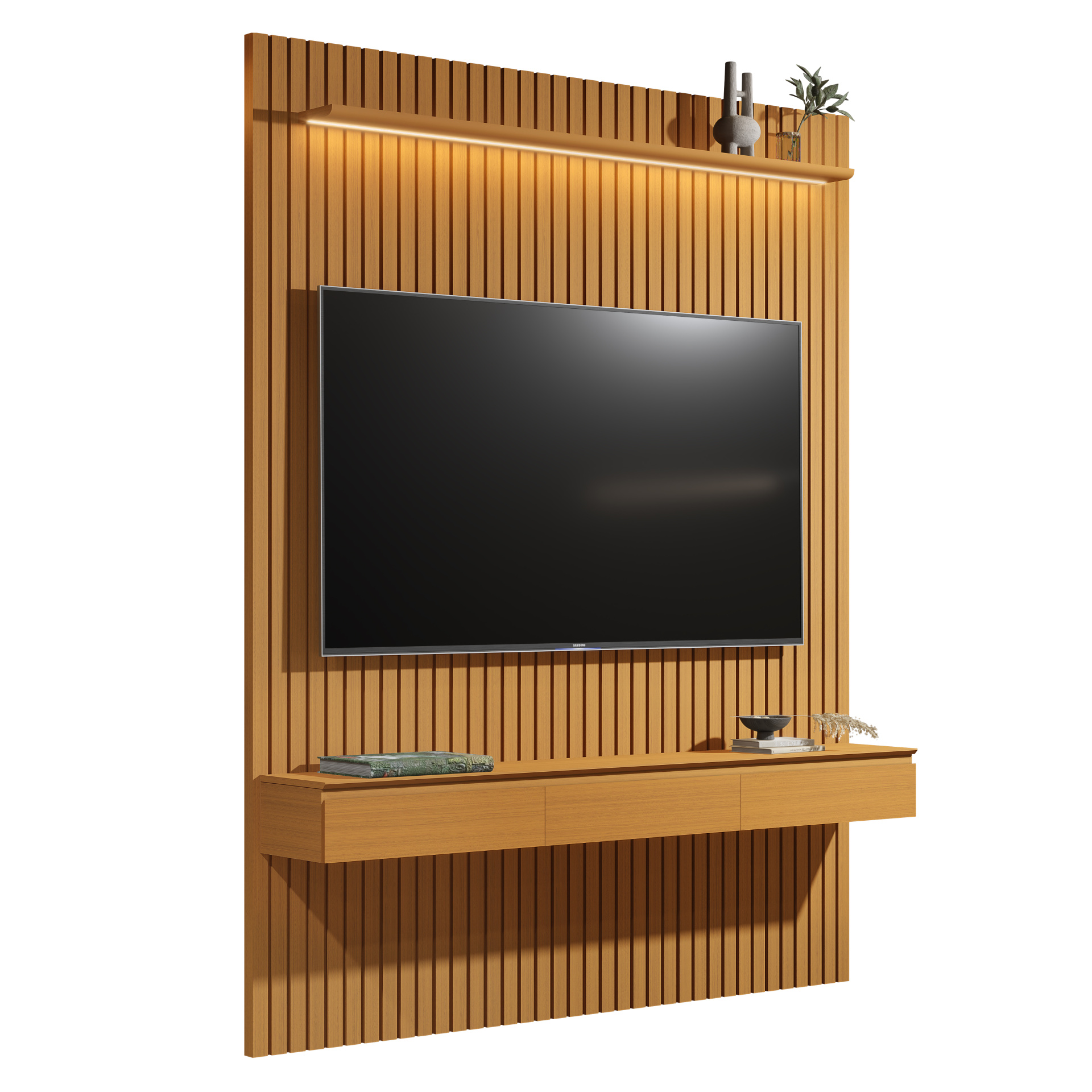Galeria Home Suspenso Colorado 1.84 com LED - Cedro