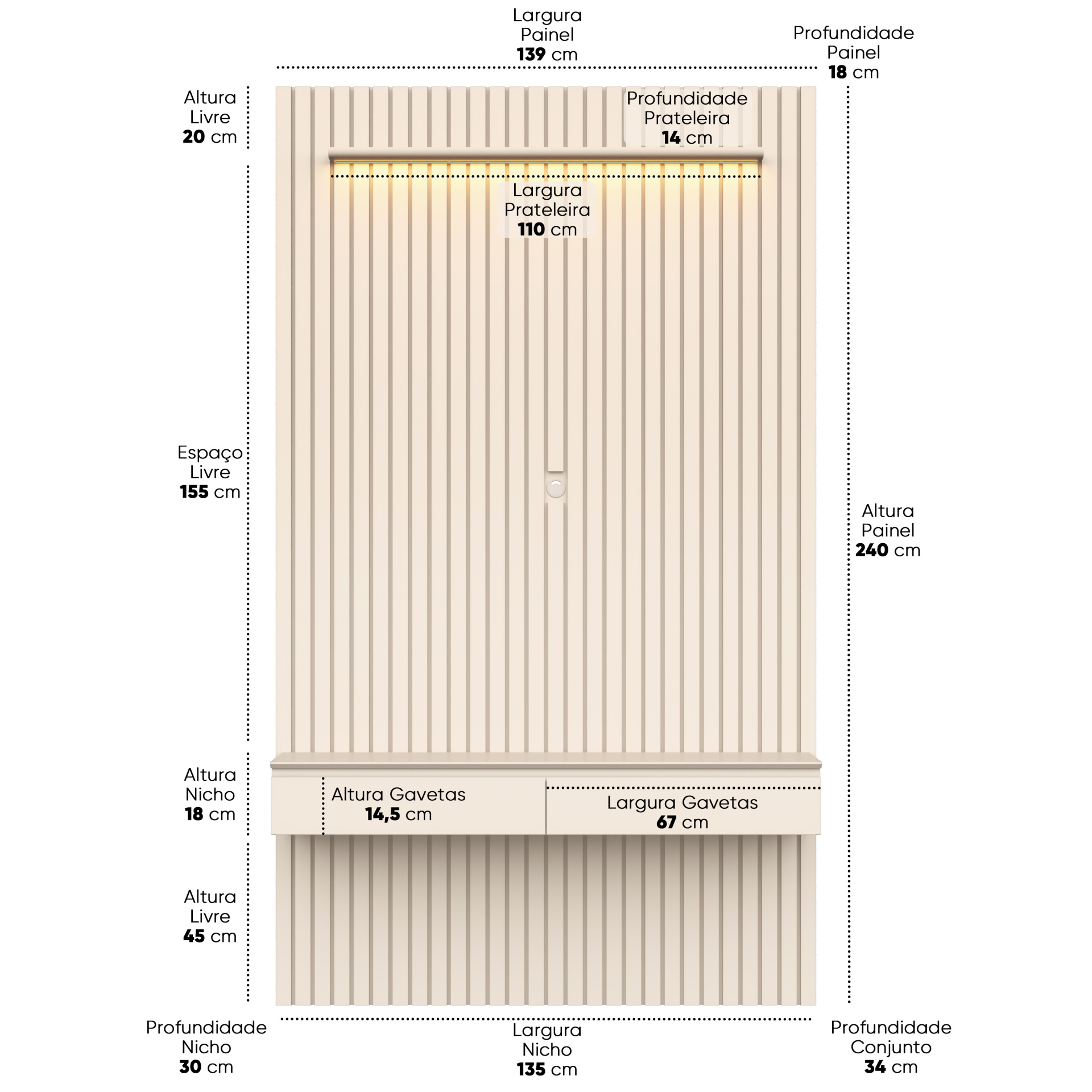 Galeria Home Suspenso Colorado 1.39 - Off White
